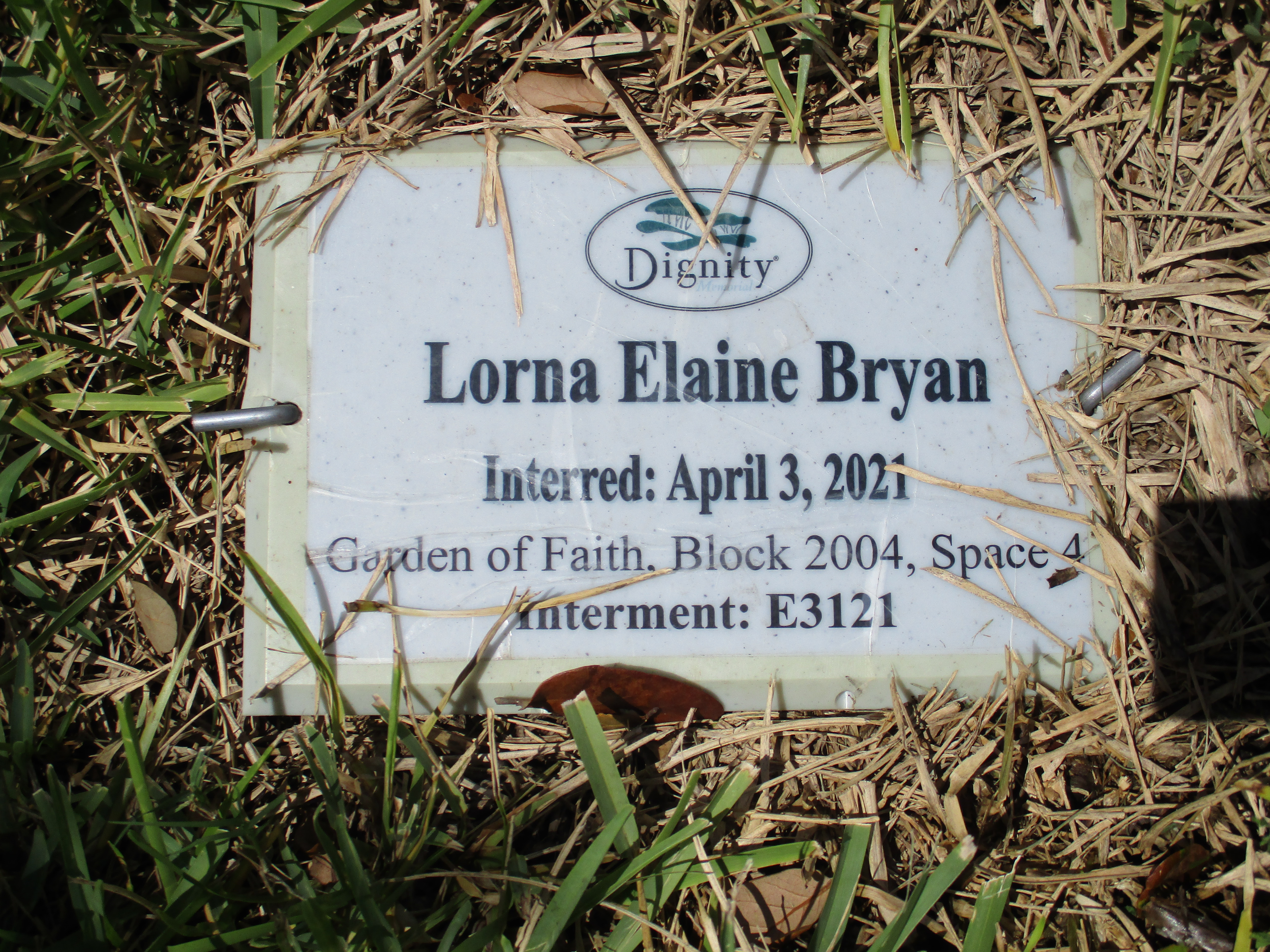 Lorna Elaine Bryan