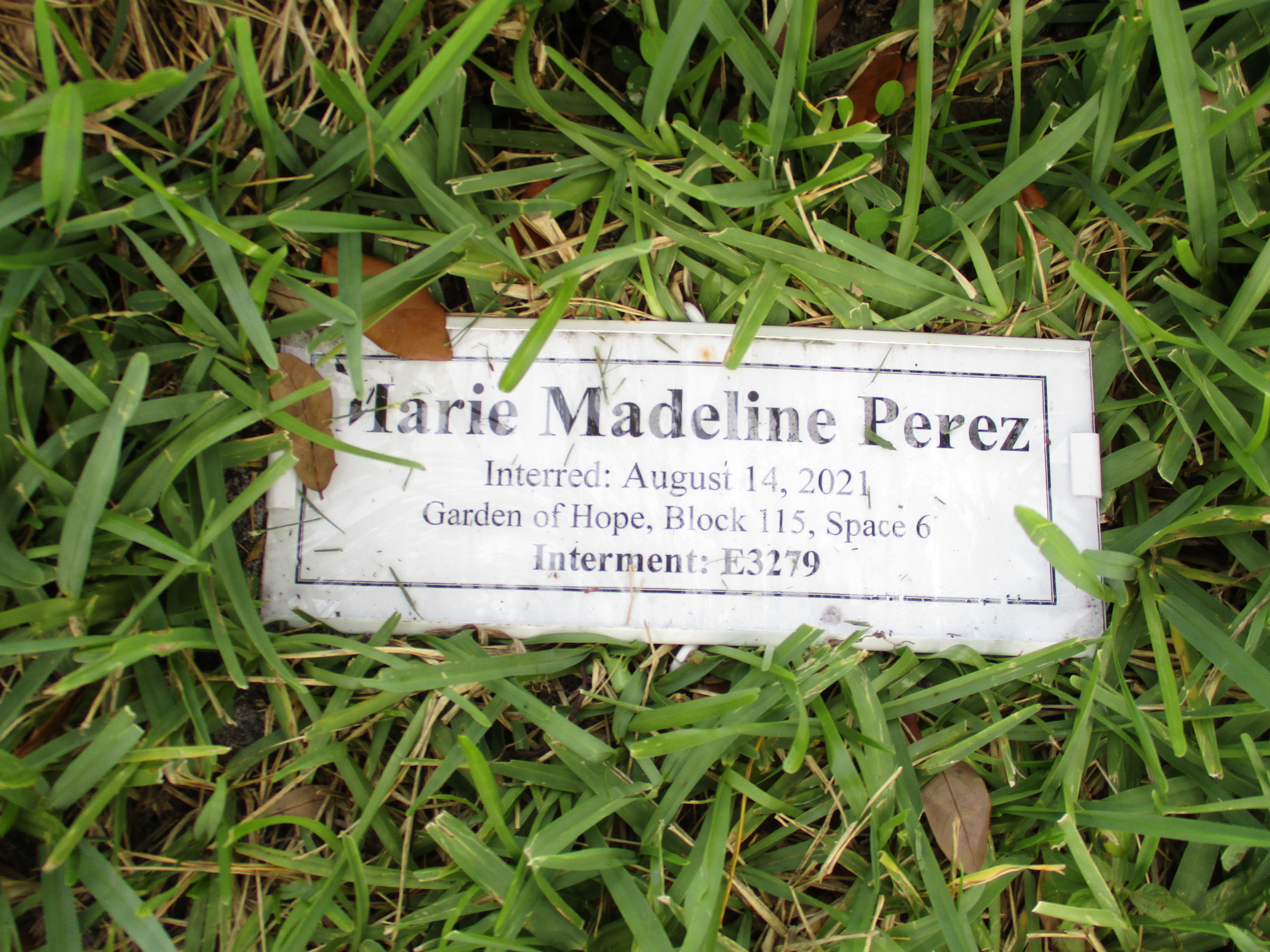 Marie Madeline Perez