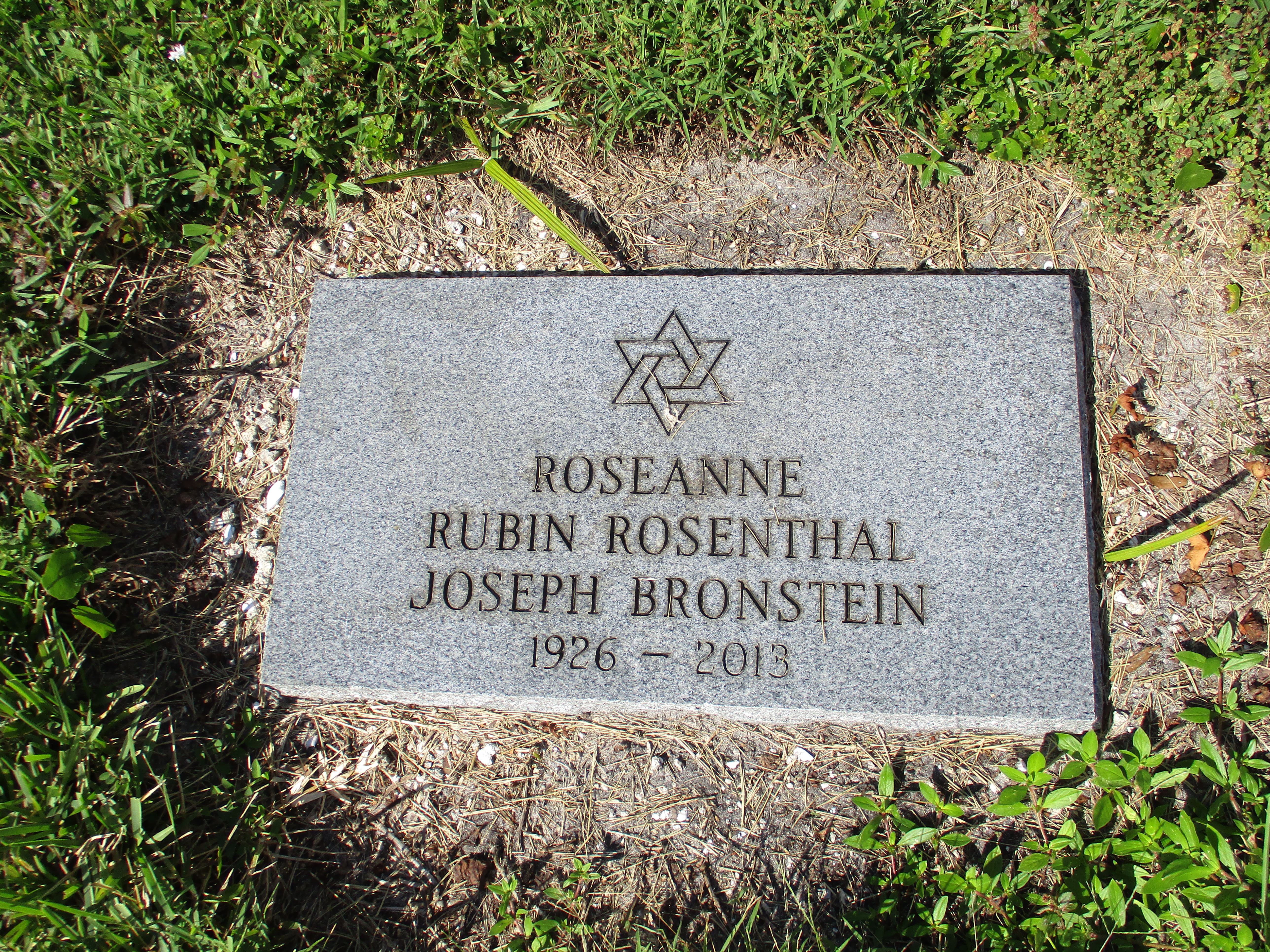 Roseanne Rubin Rosenthal Joseph Bronstein