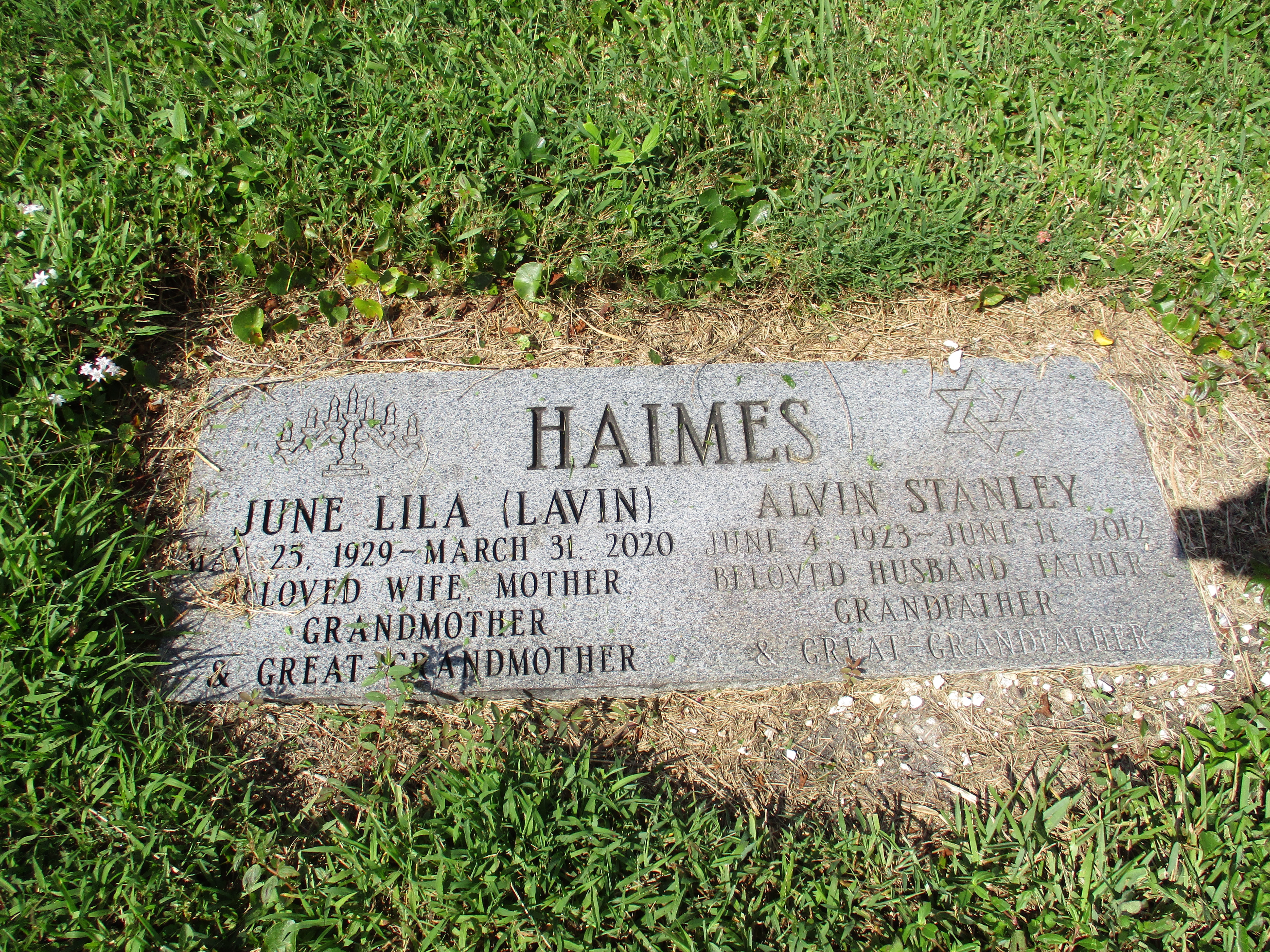 June Lila "Lavin" Haimes