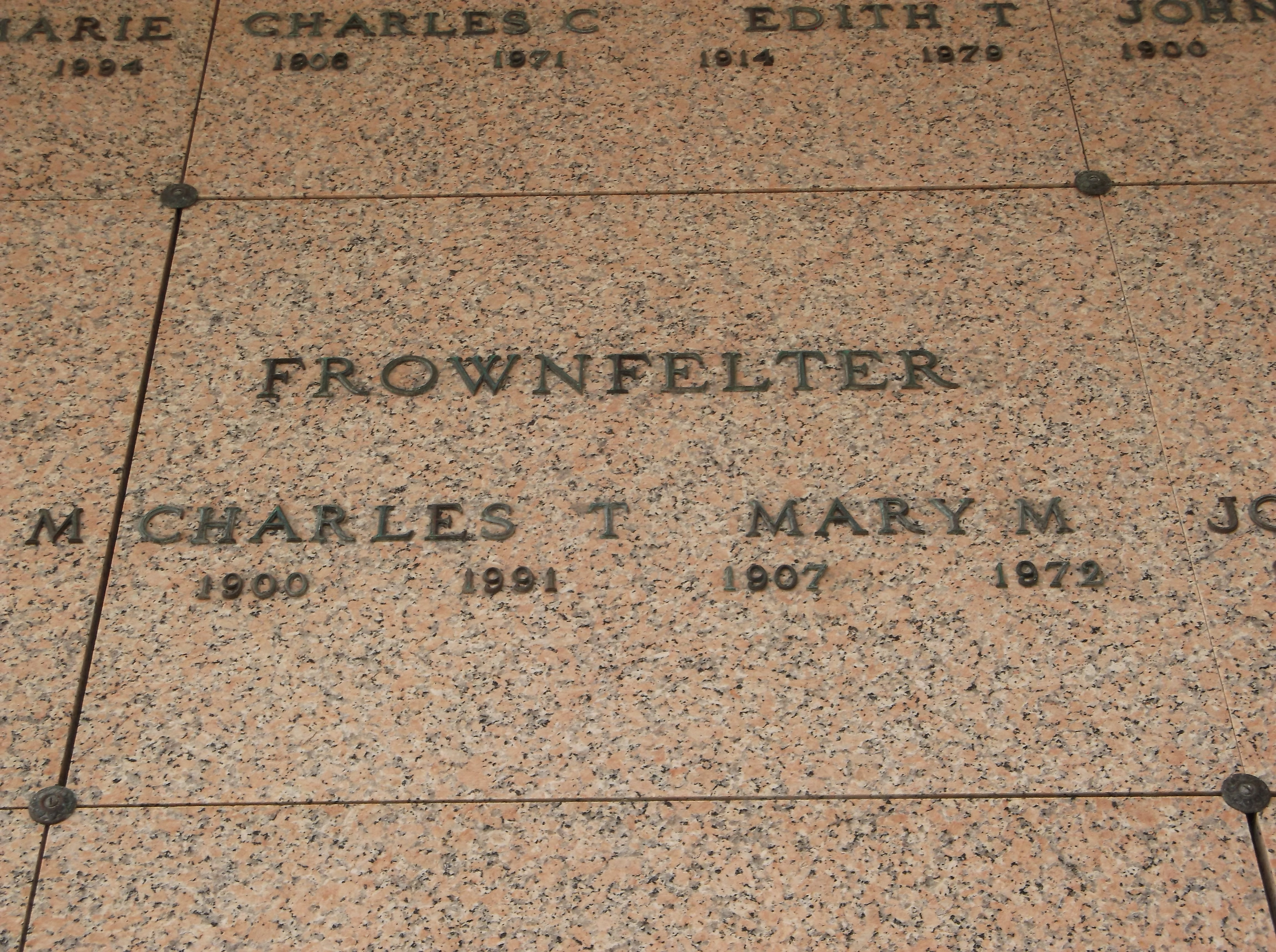 Charles T Frownfelter