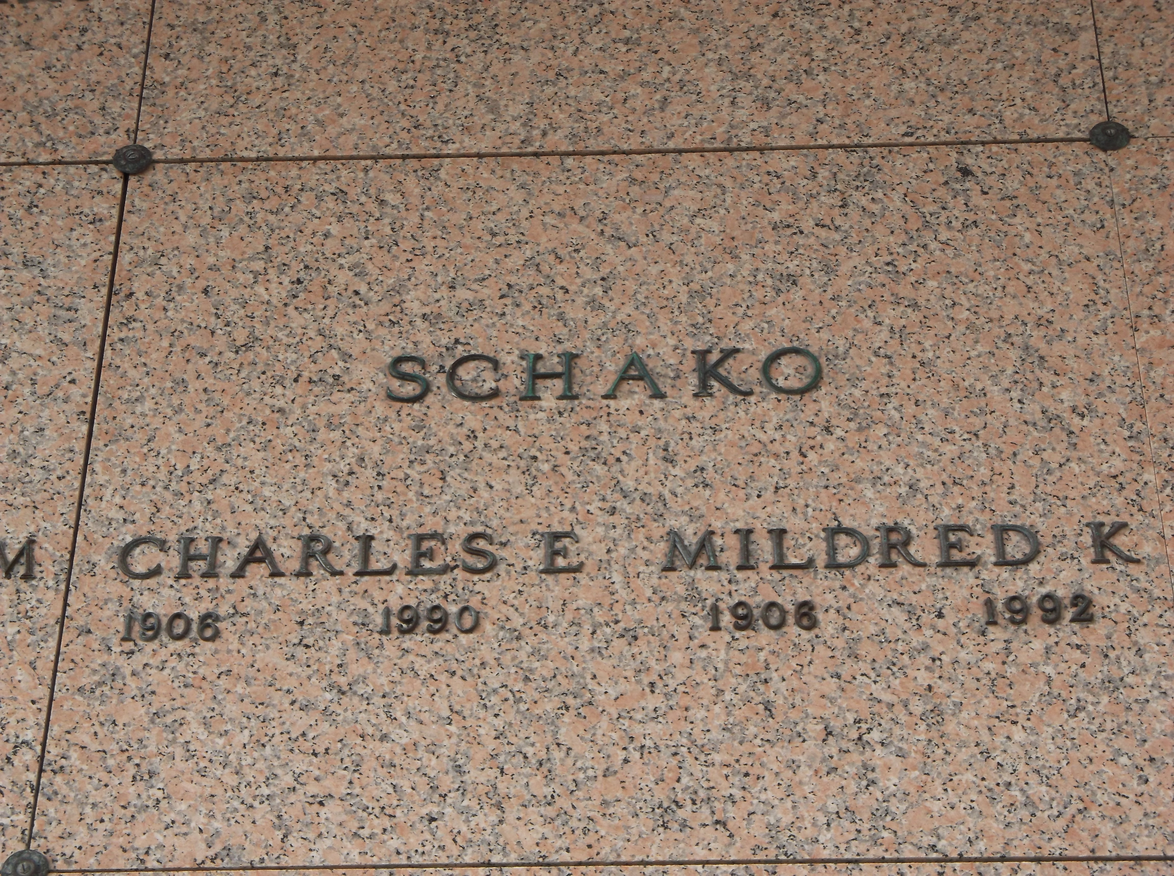 Charles E Schako