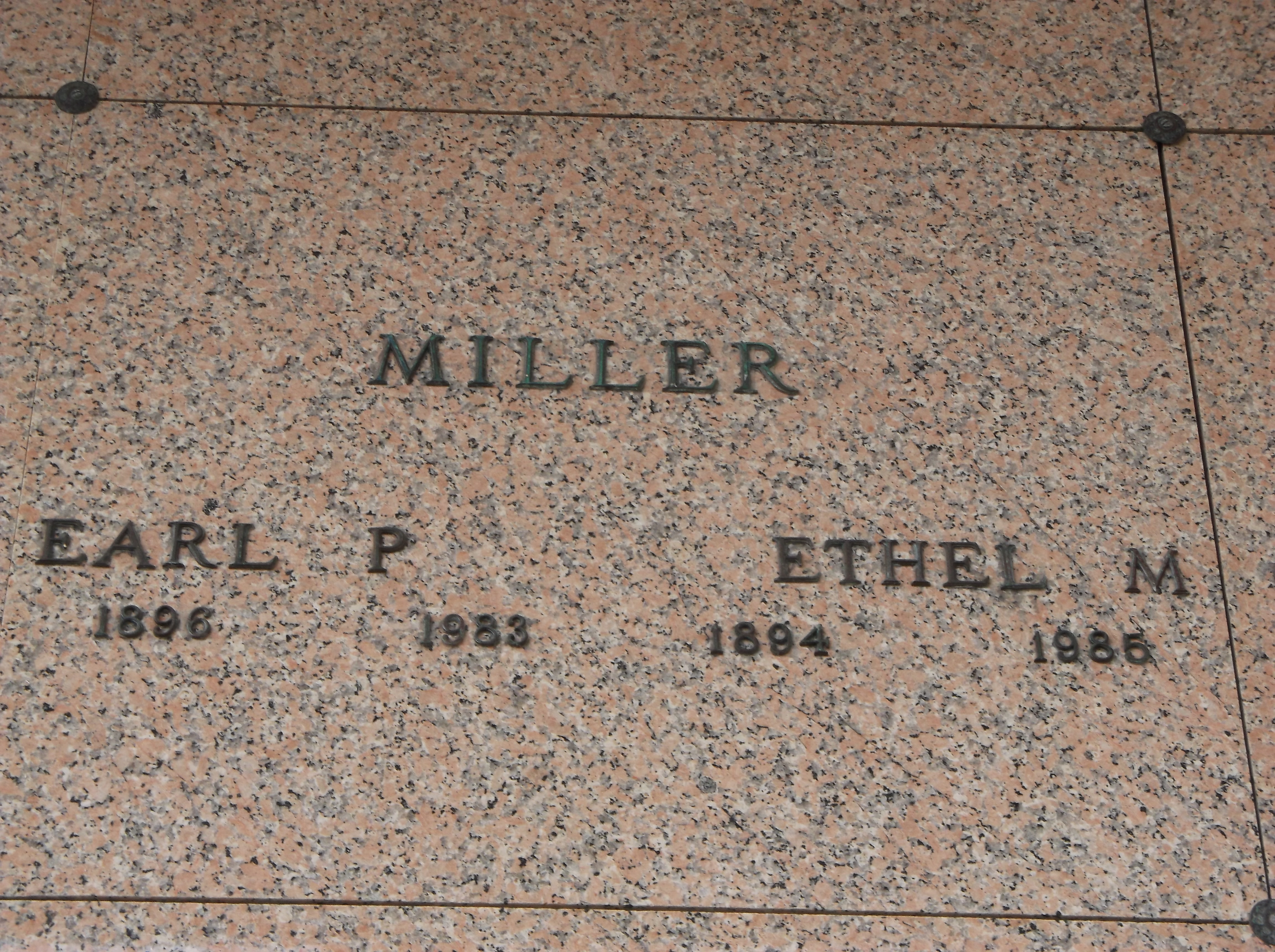 Earl P Miller