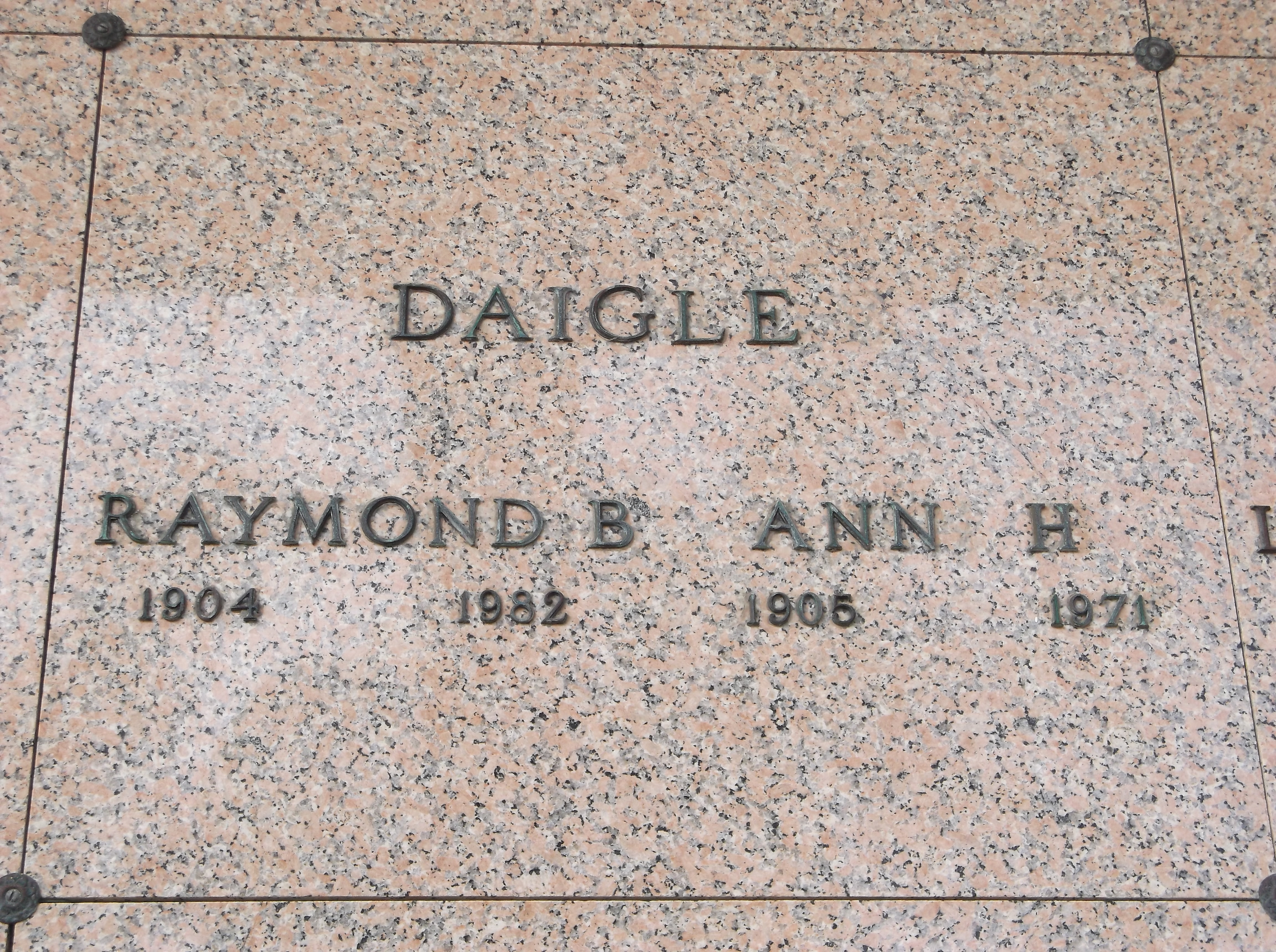 Raymond B Daigle