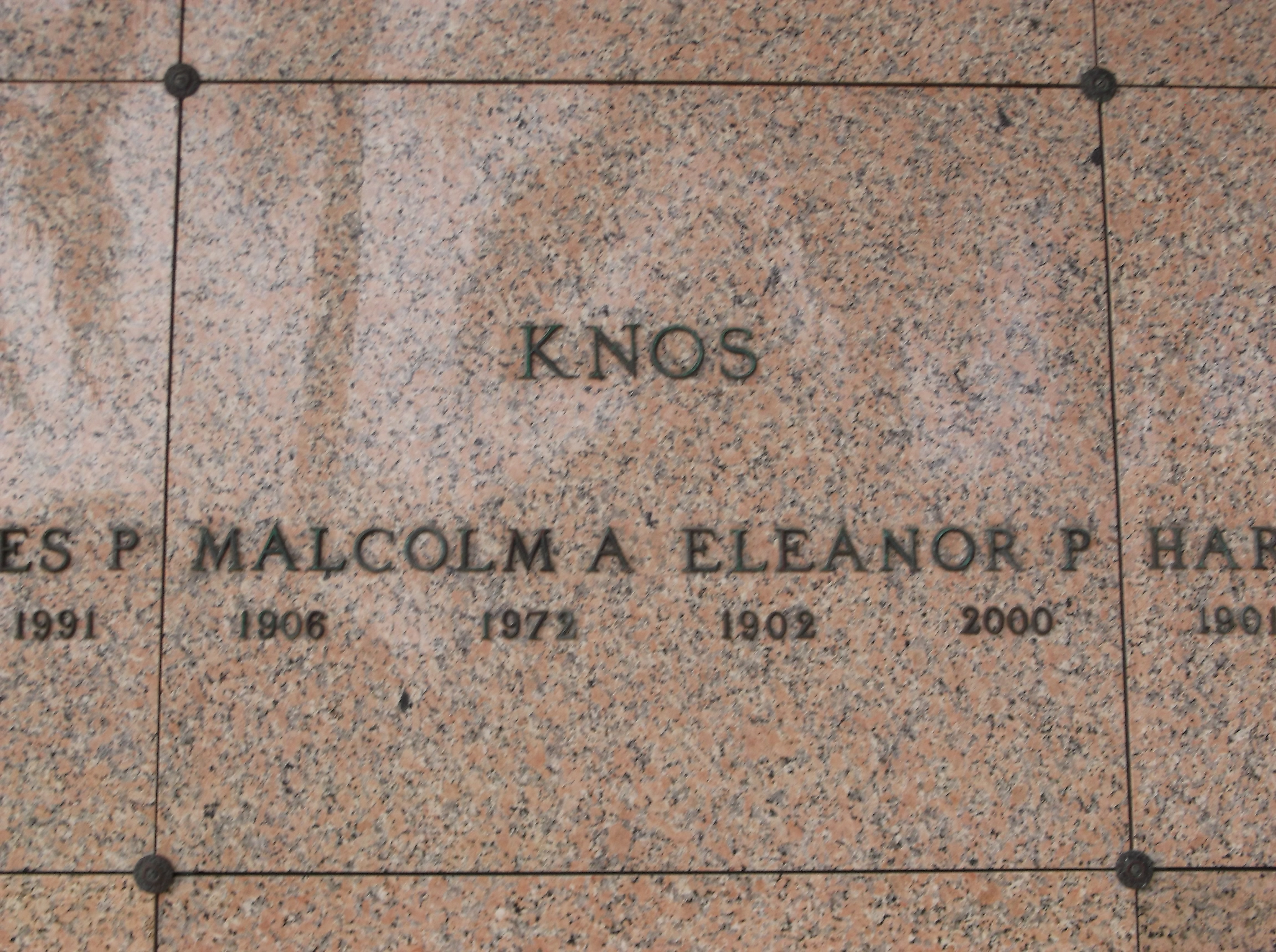Eleanor P Knos