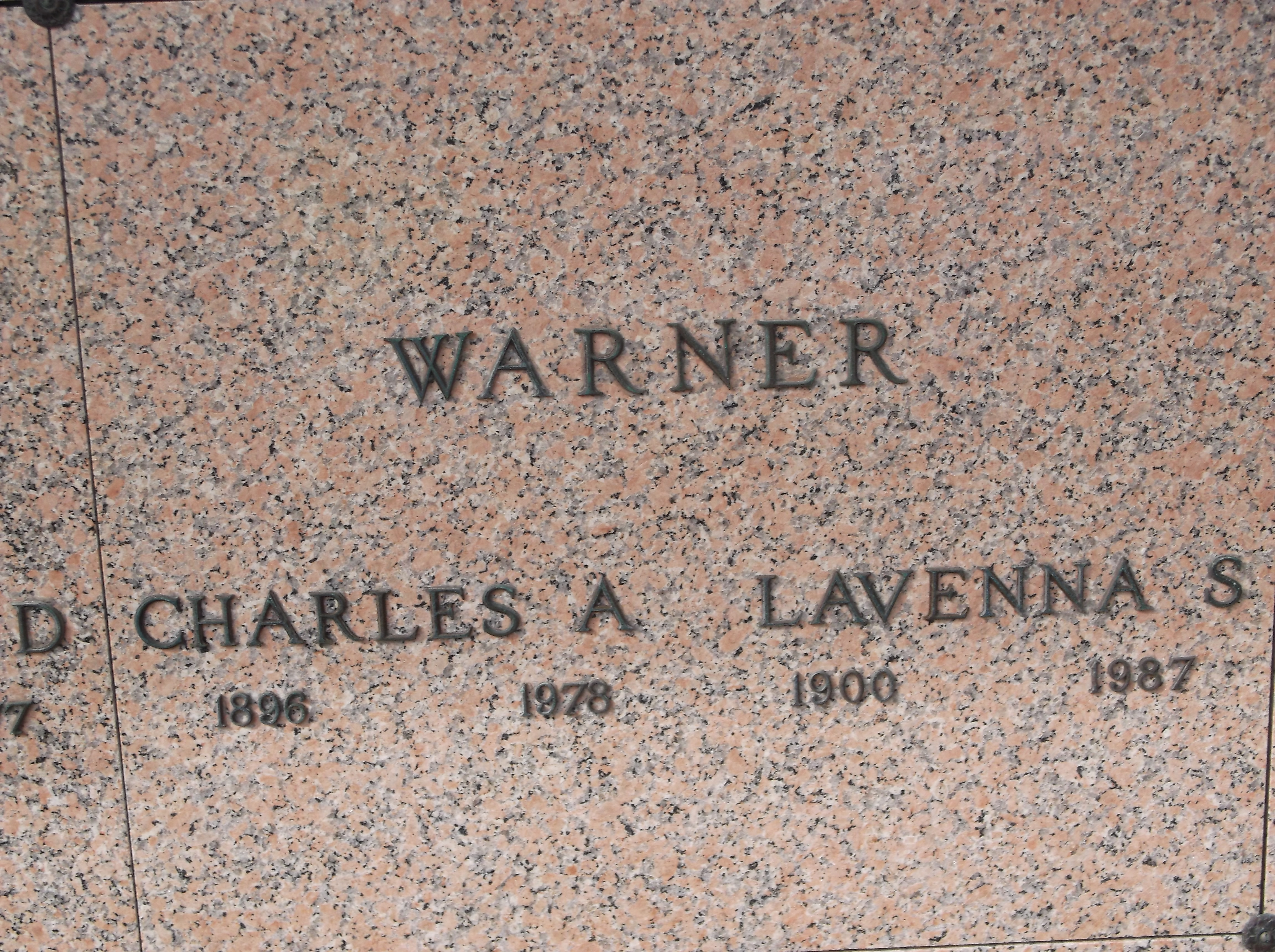 Charles A Warner