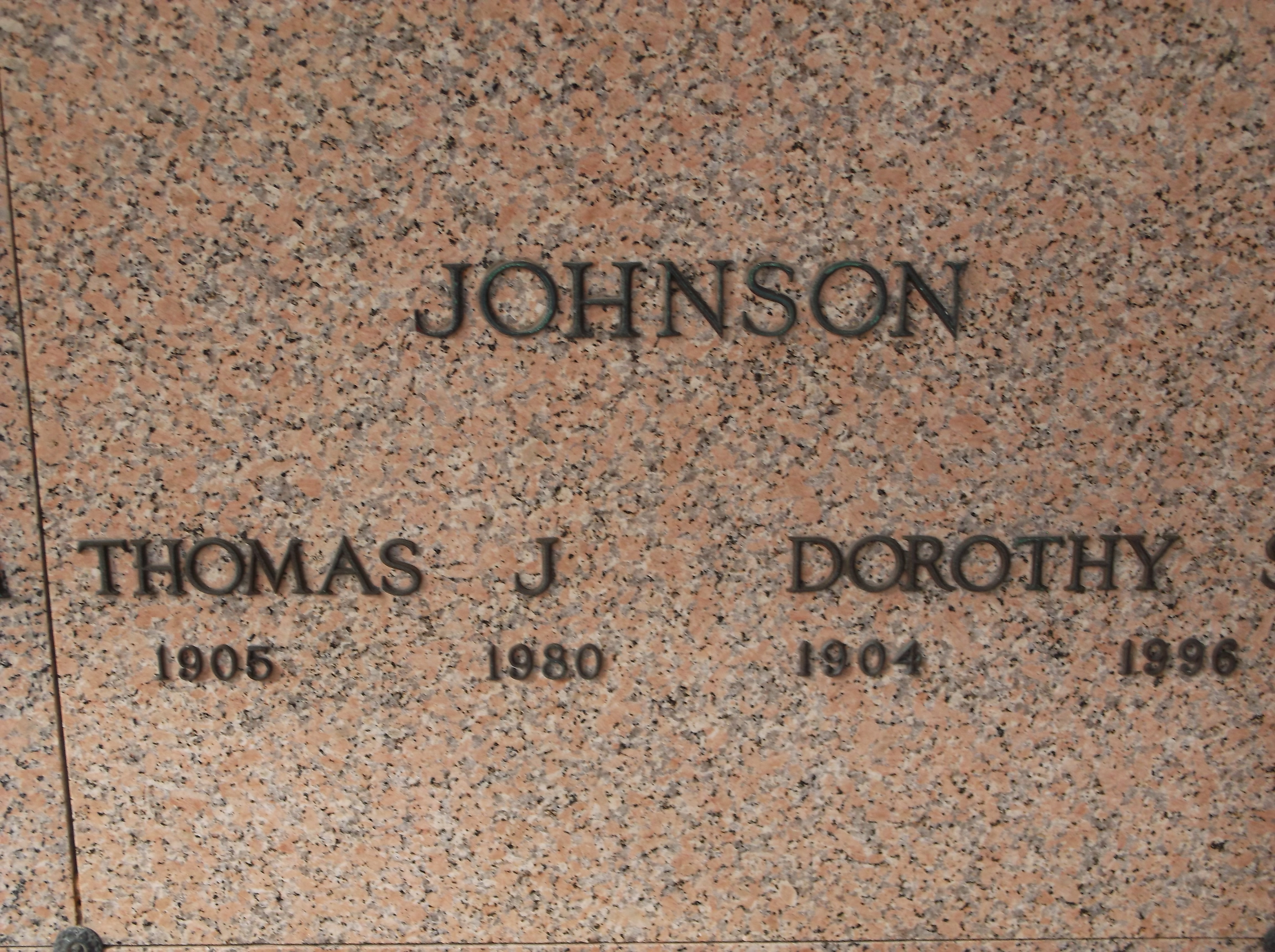 Thomas J Johnson