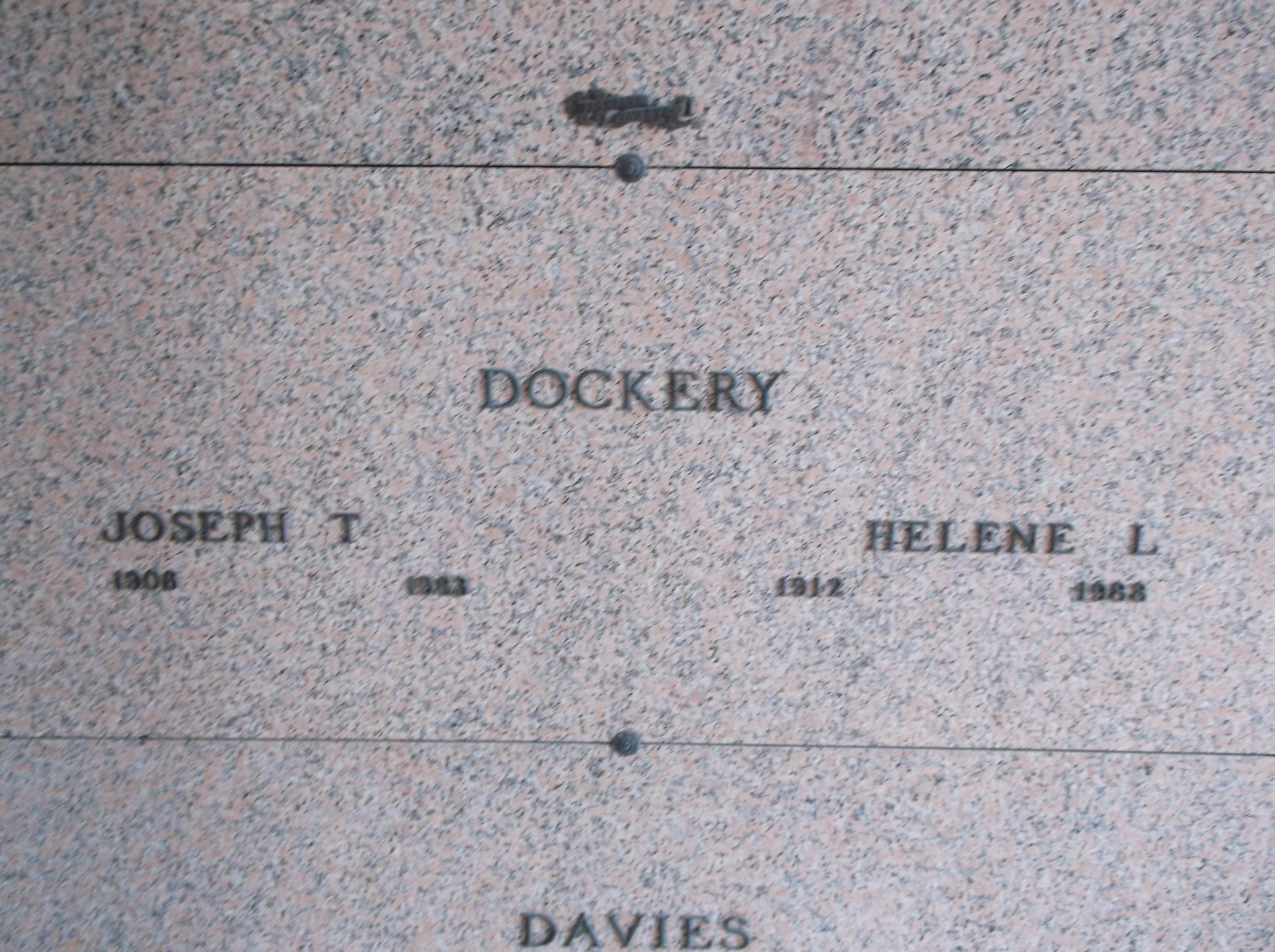 Joseph T Dockery