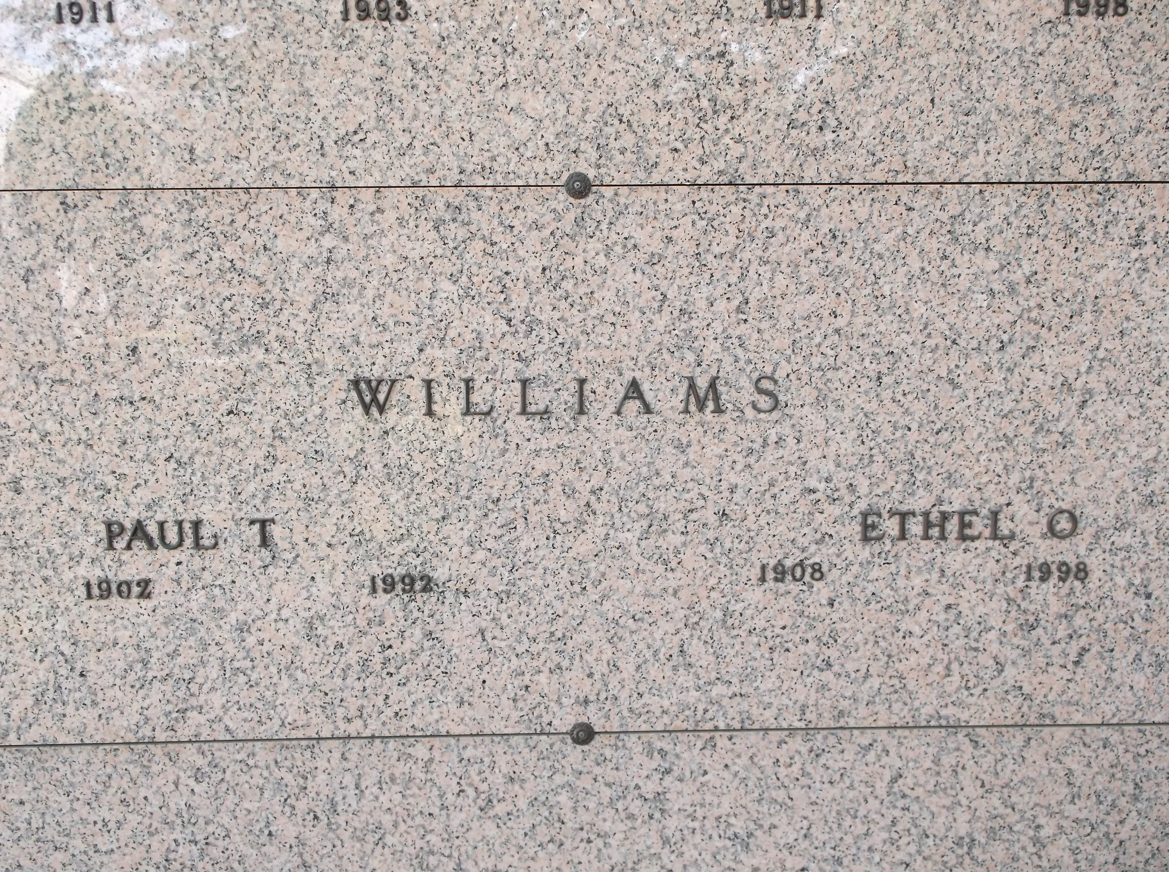 Ethel O Williams