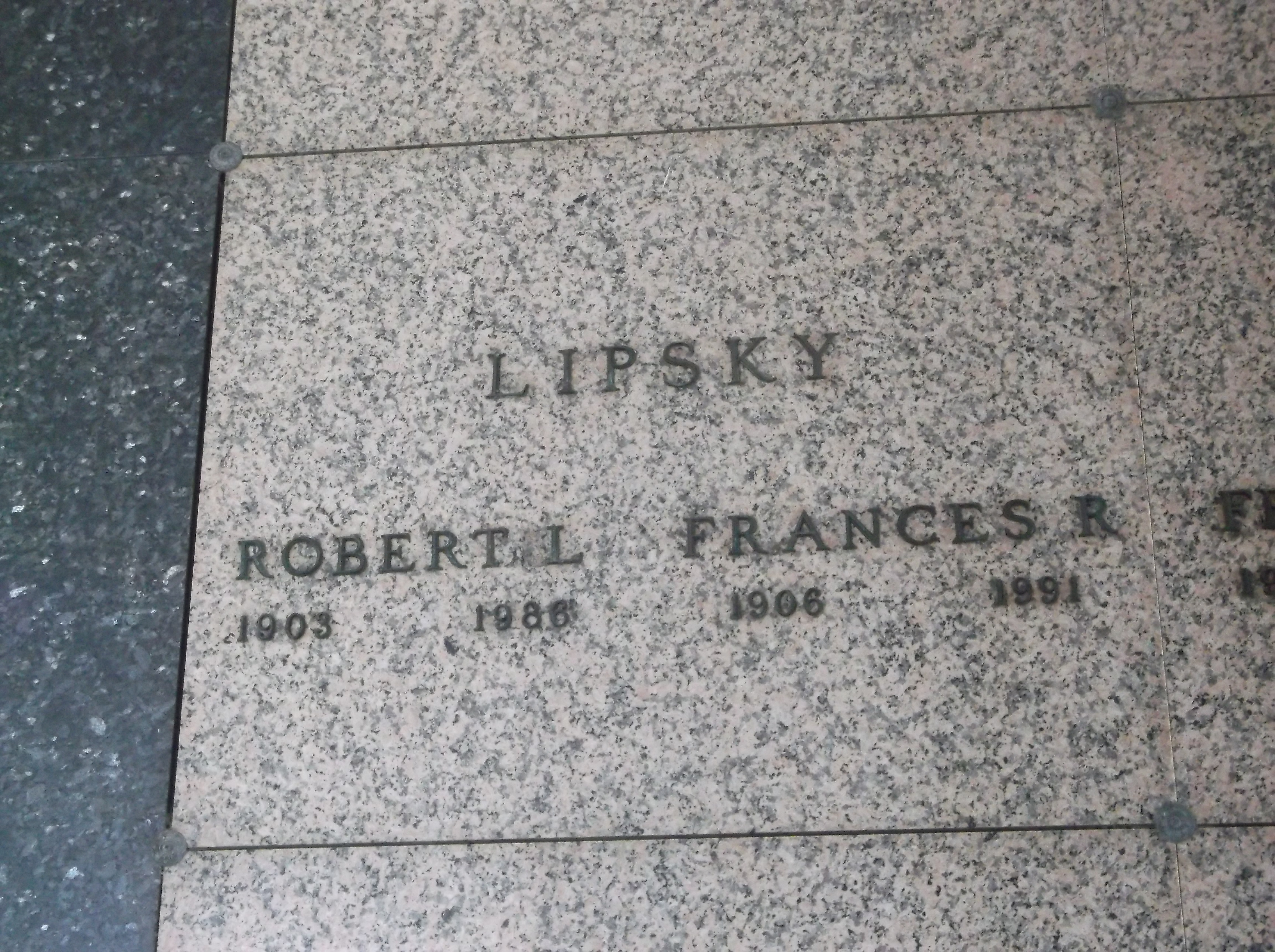Robert L Lipsky