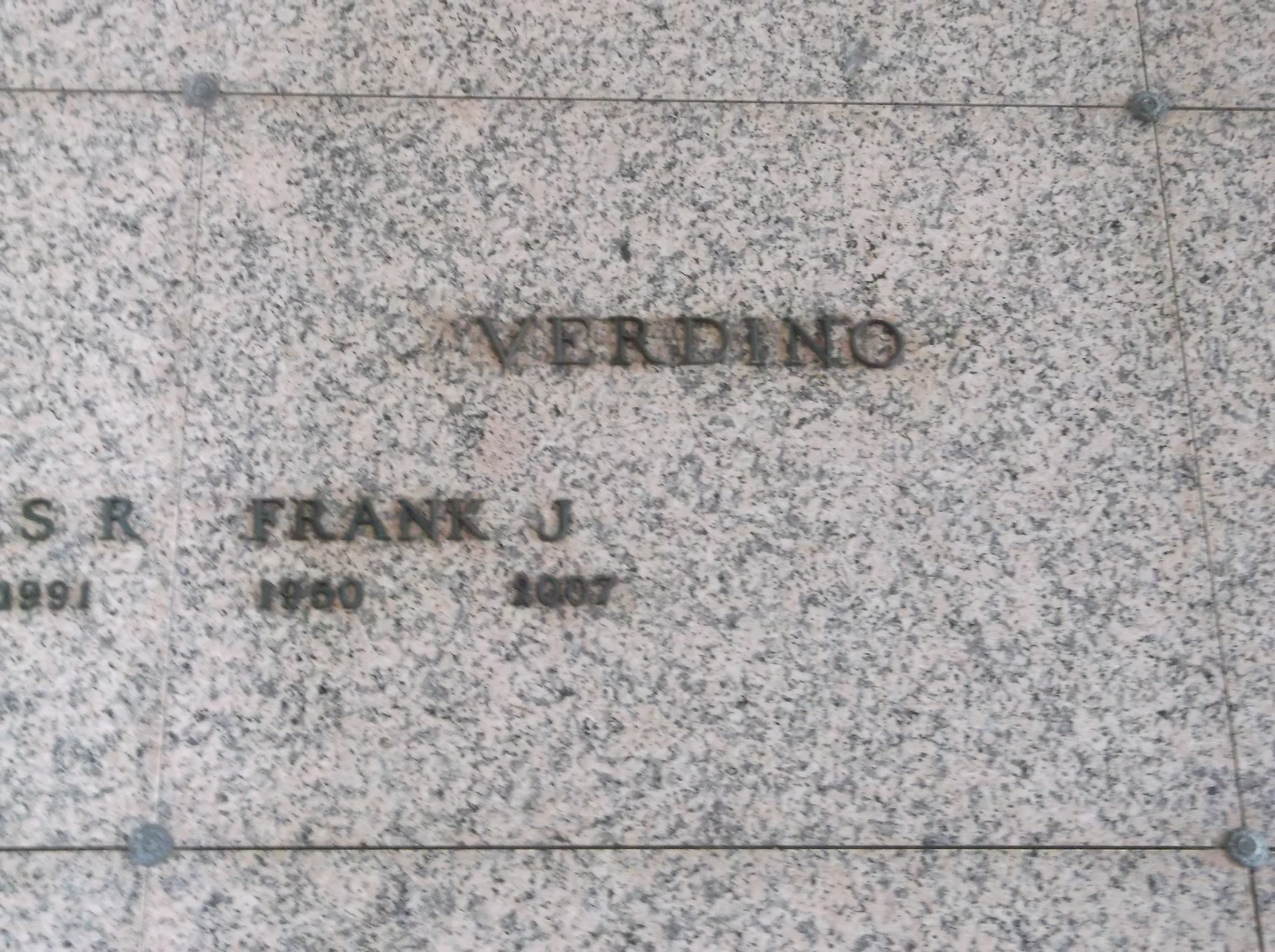 Frank J Verdino