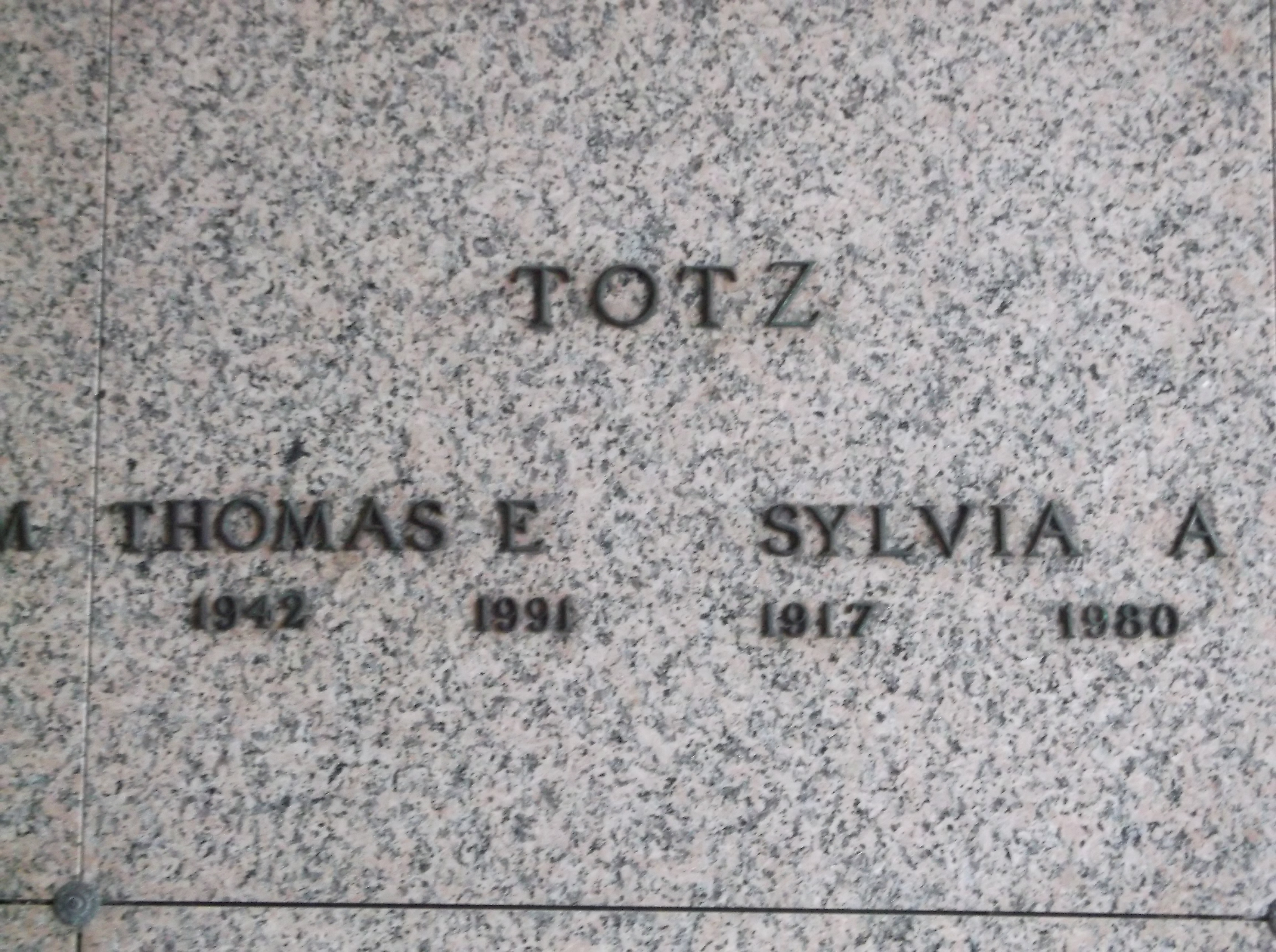 Thomas E Totz