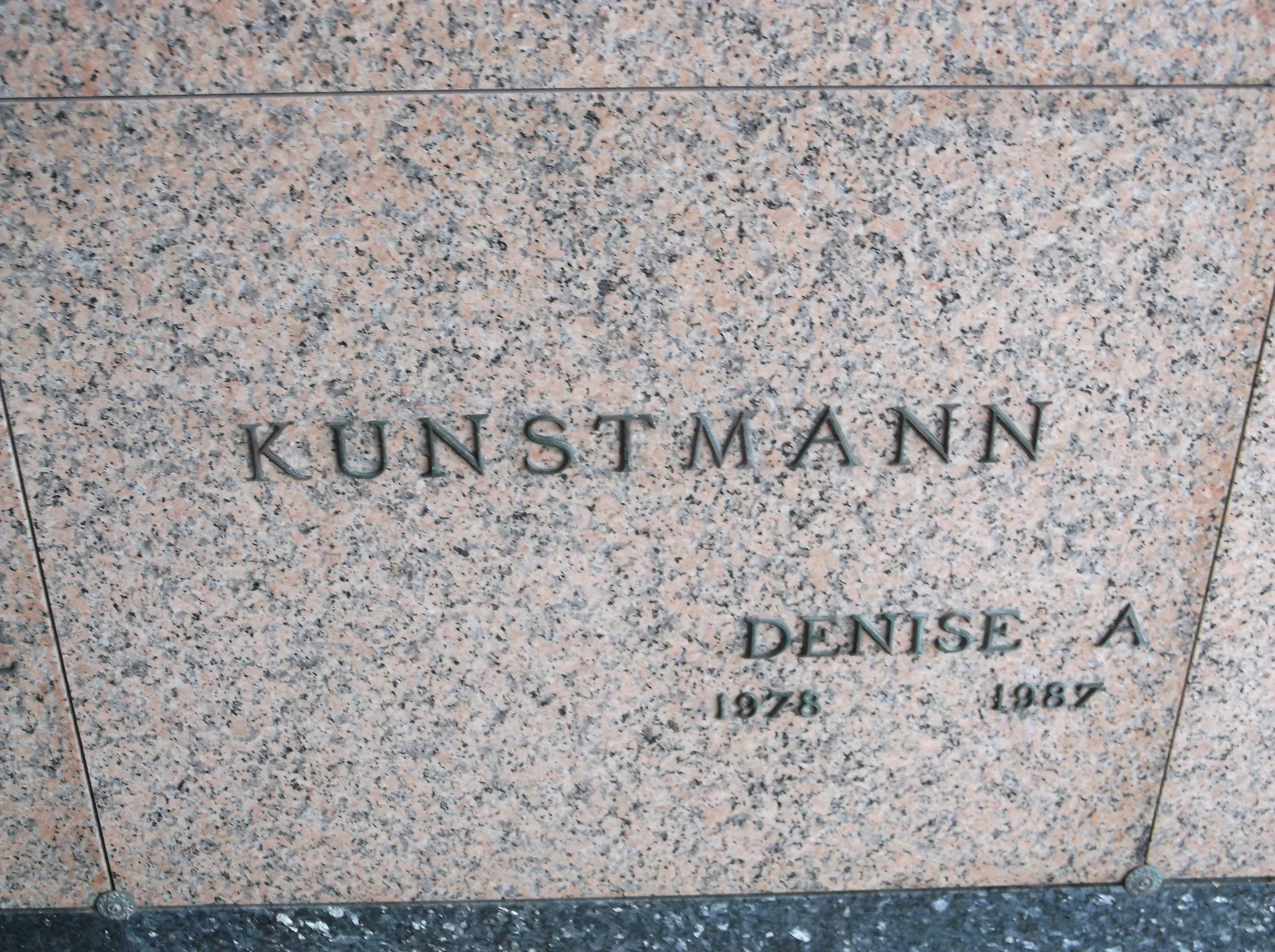 Denise A Kunstmann