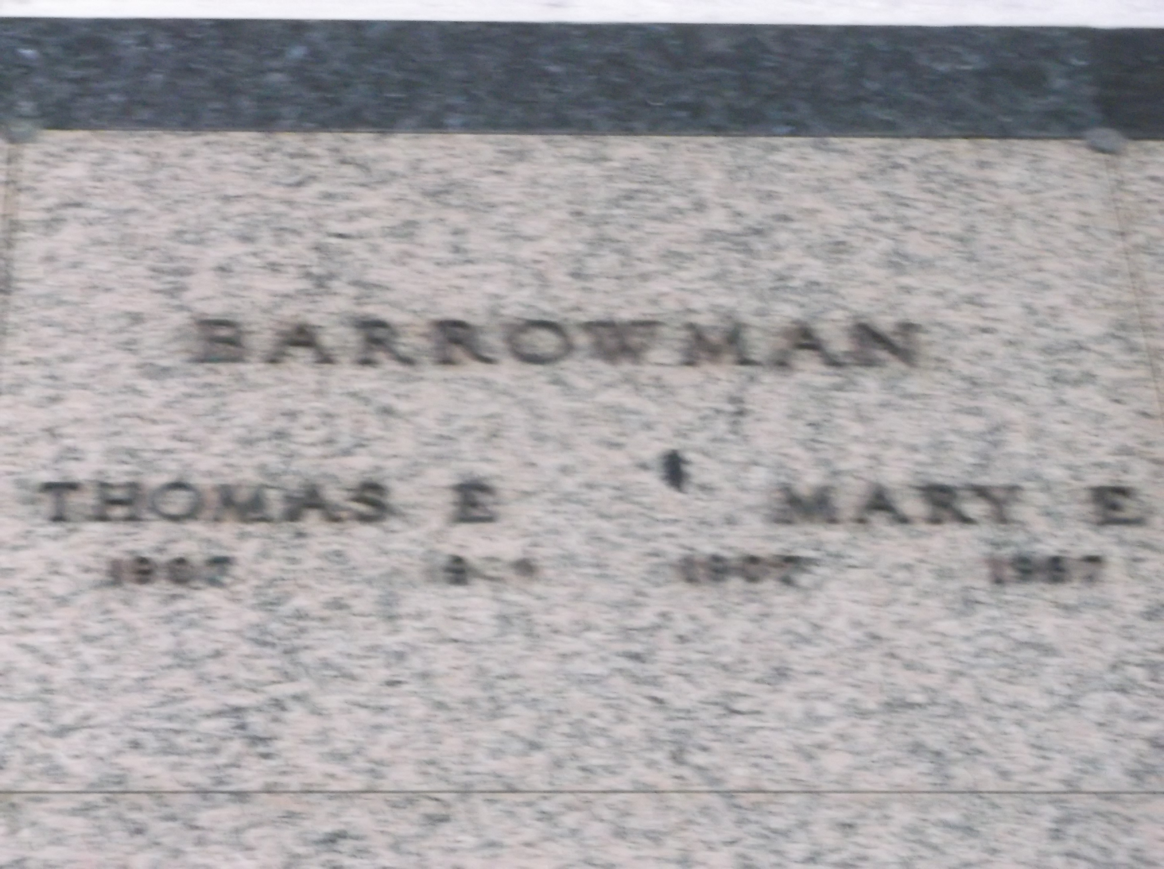 Thomas E Barrowman