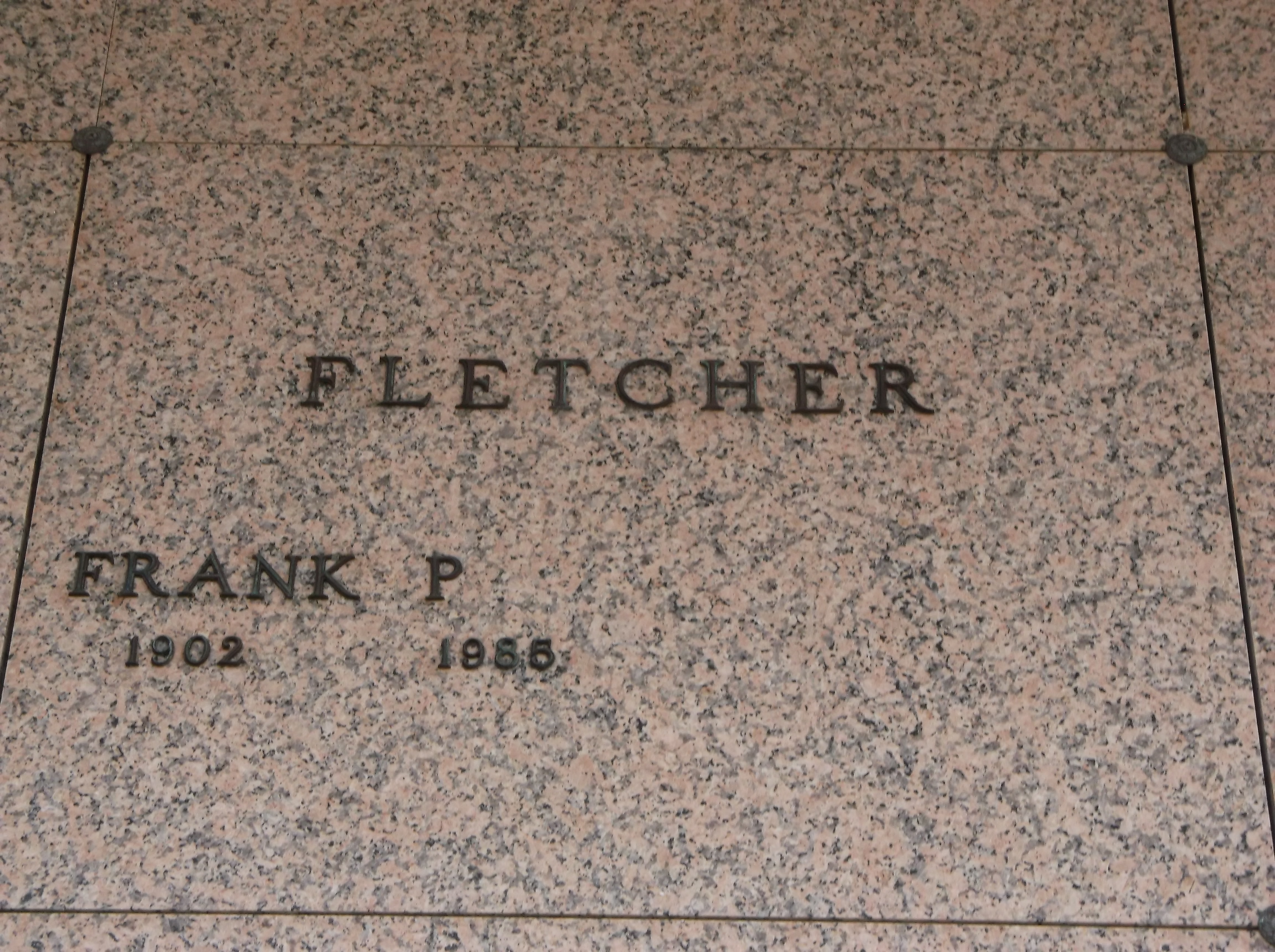 Frank P Fletcher