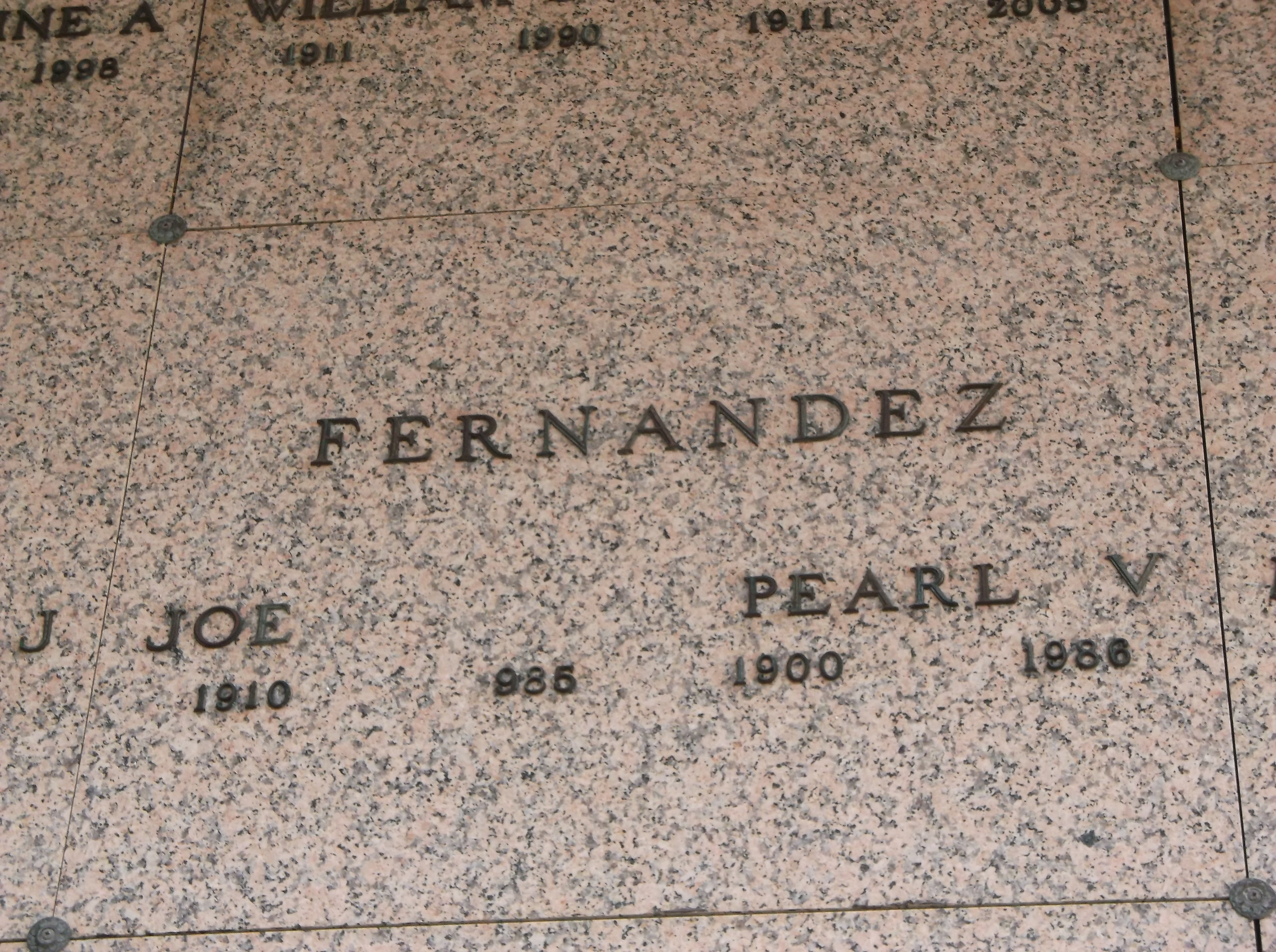 Pearl V Fernandez