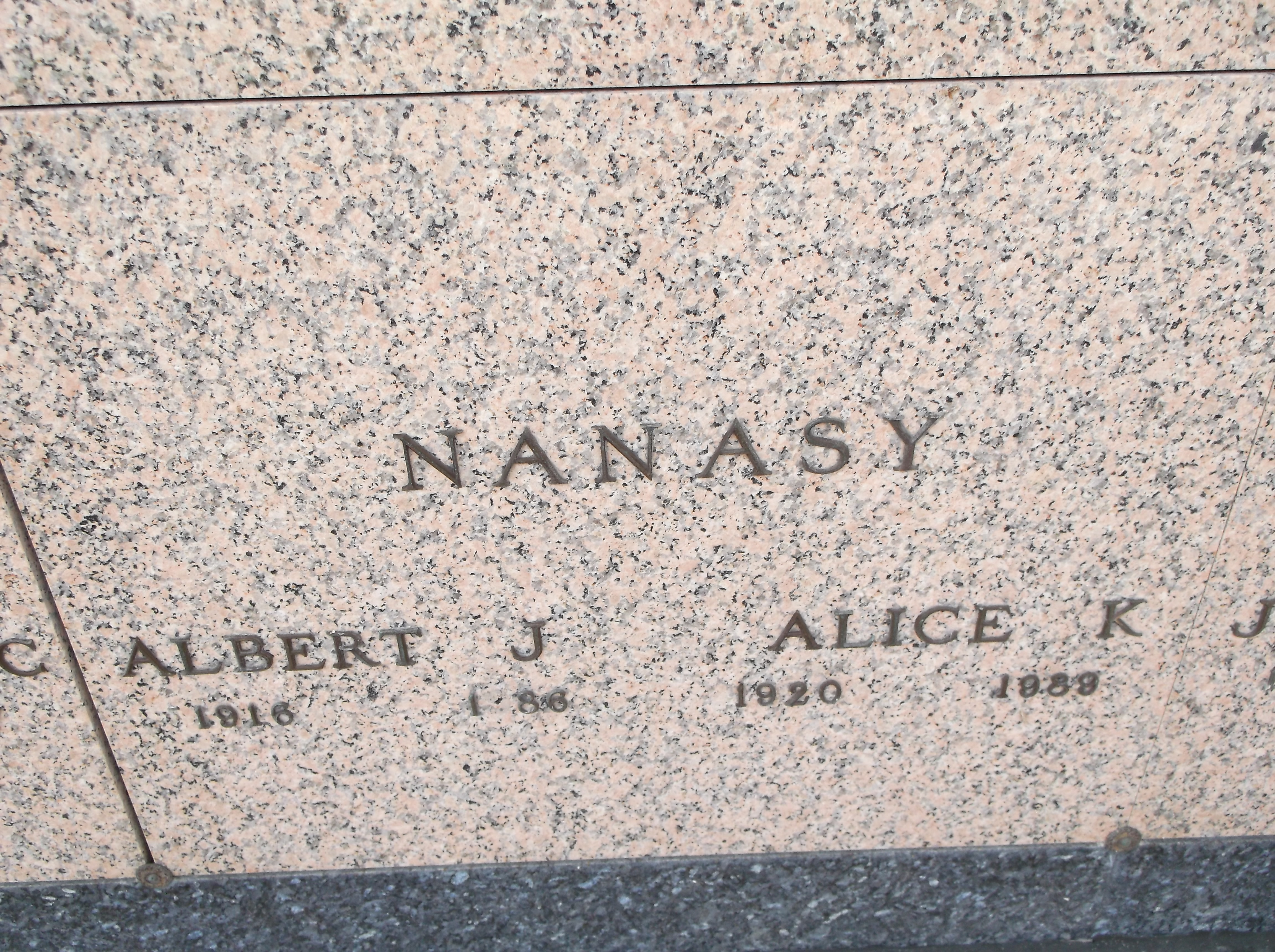 Alice K Nanasy