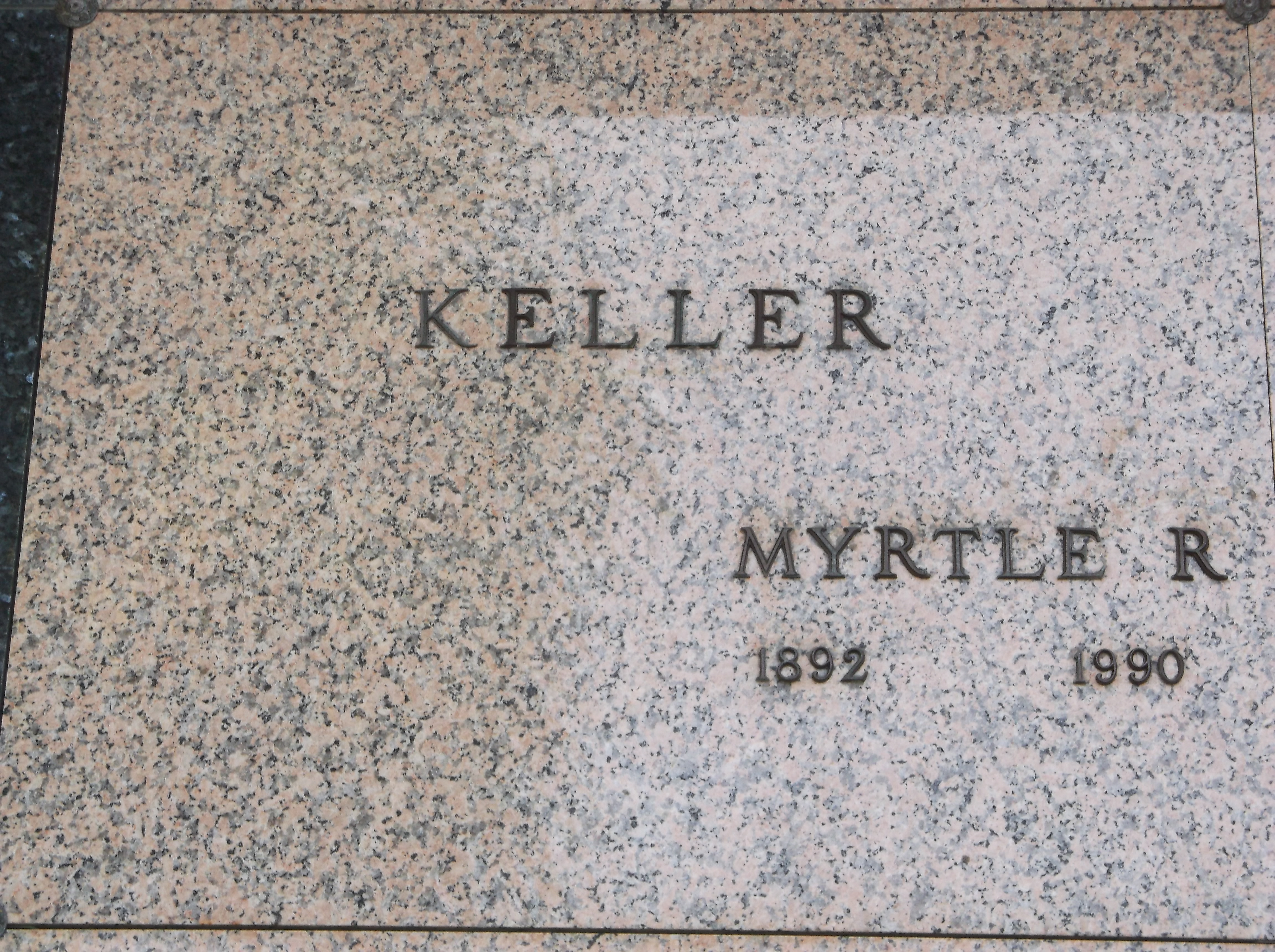 Myrtle R Keller