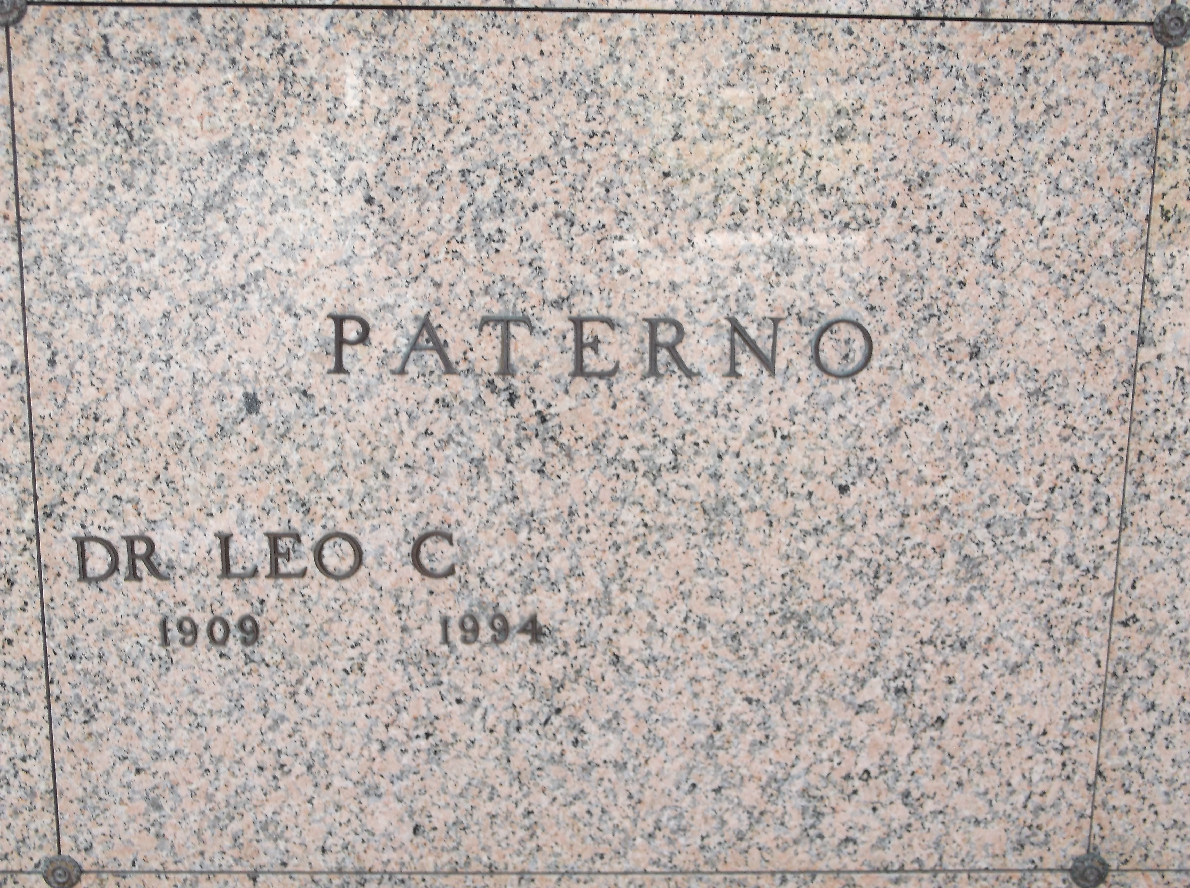 Dr Leo C Paterno