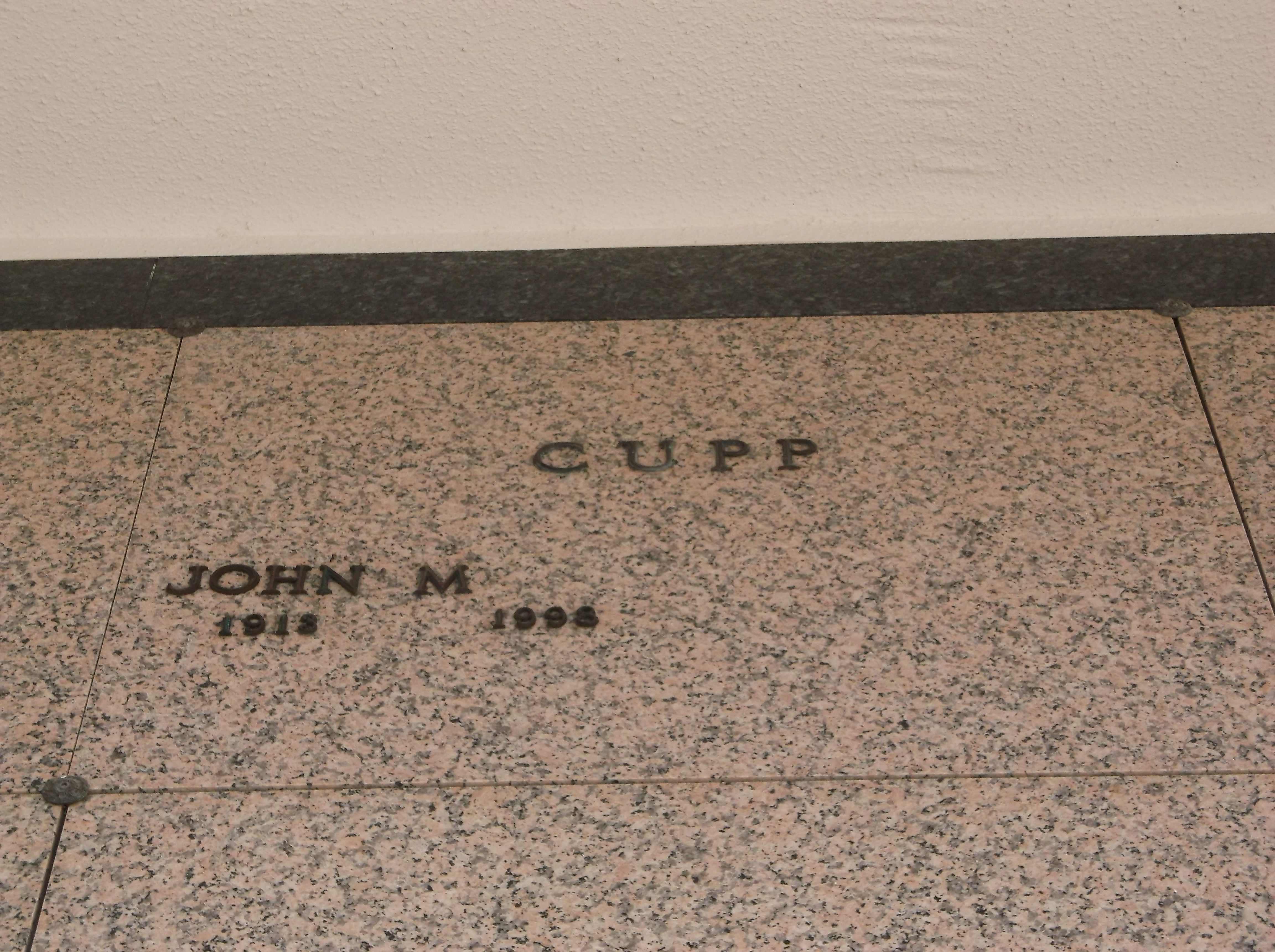 John M Cupp
