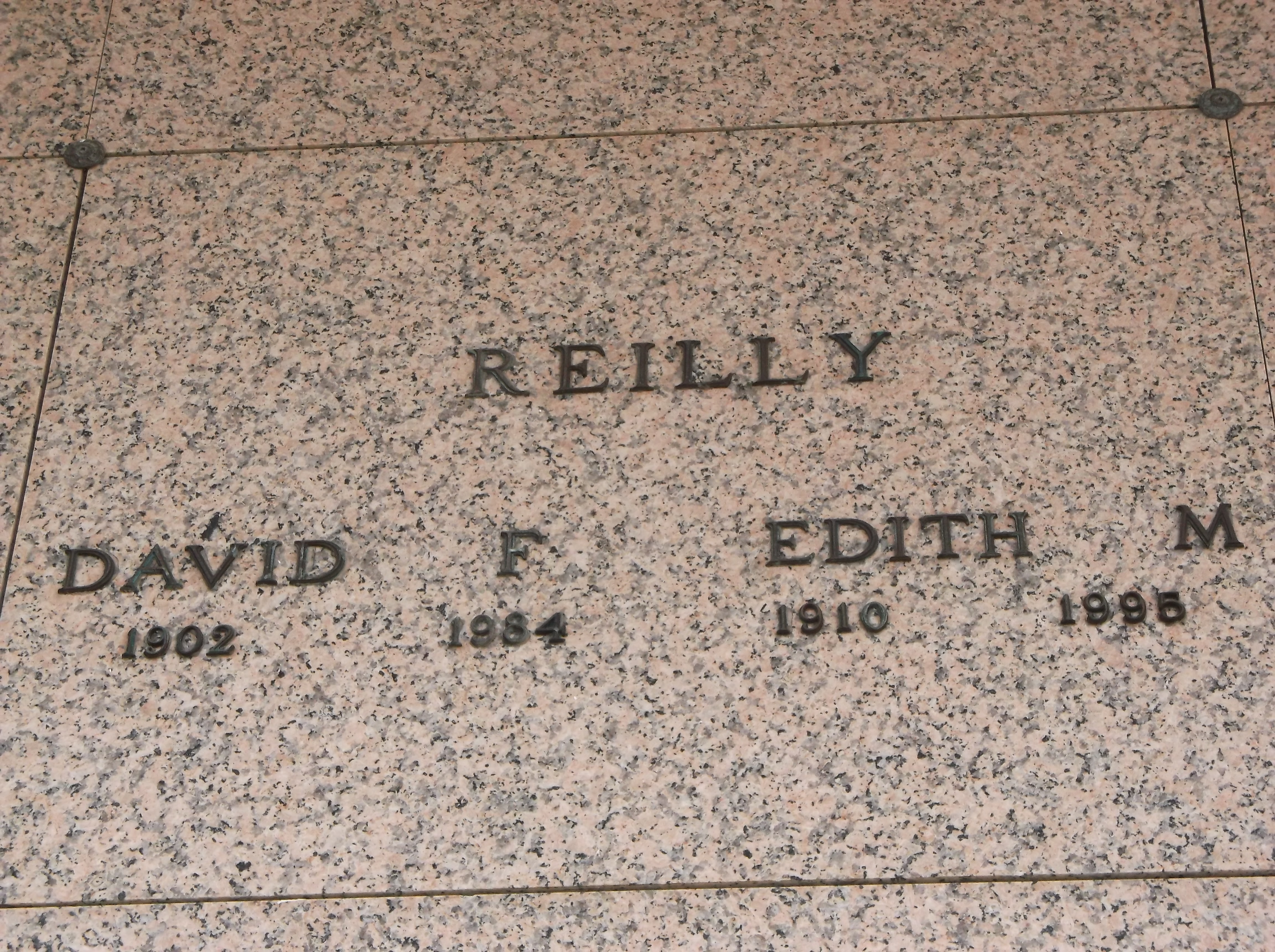 Edith M Reilly