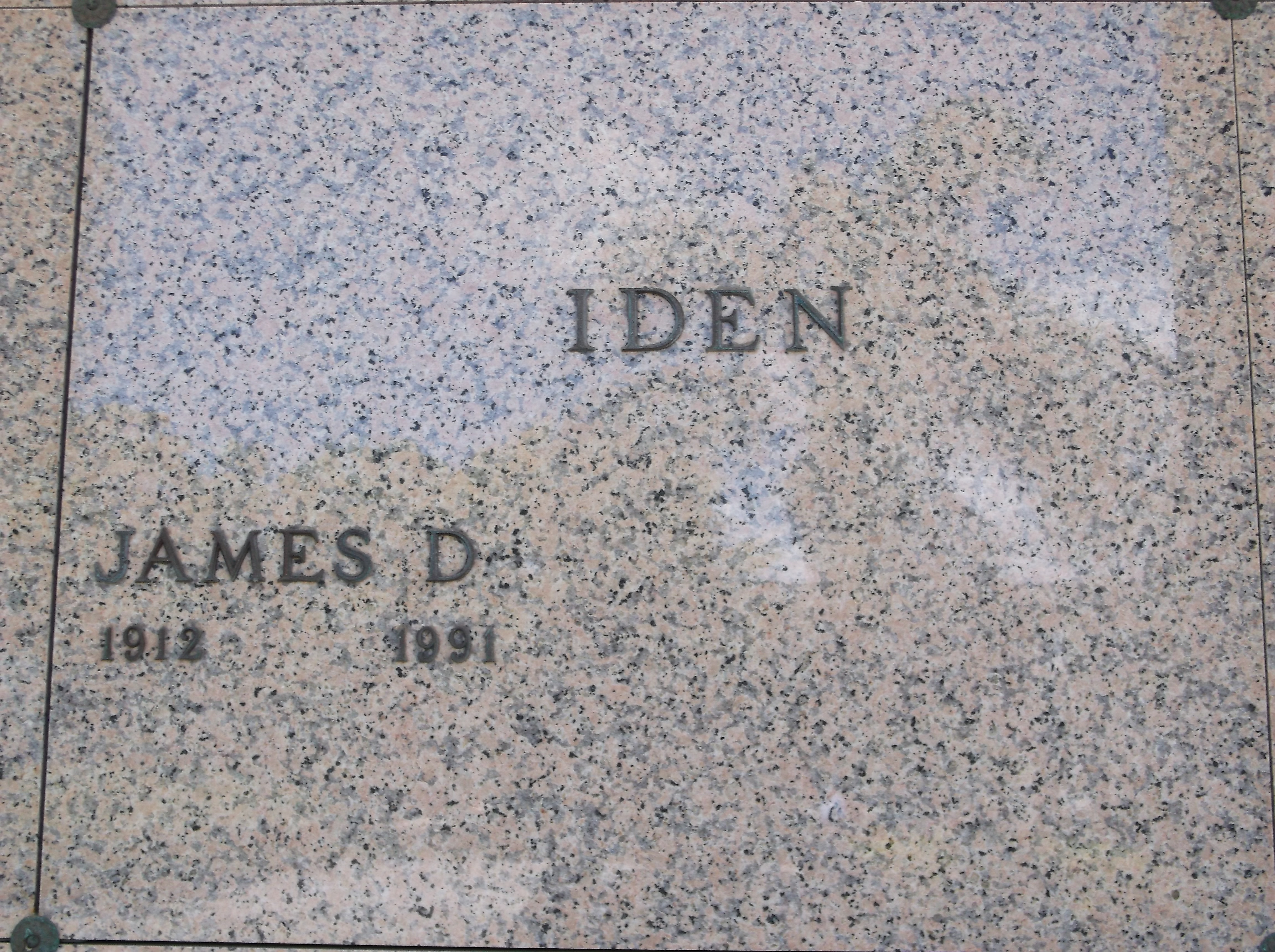 James D Iden