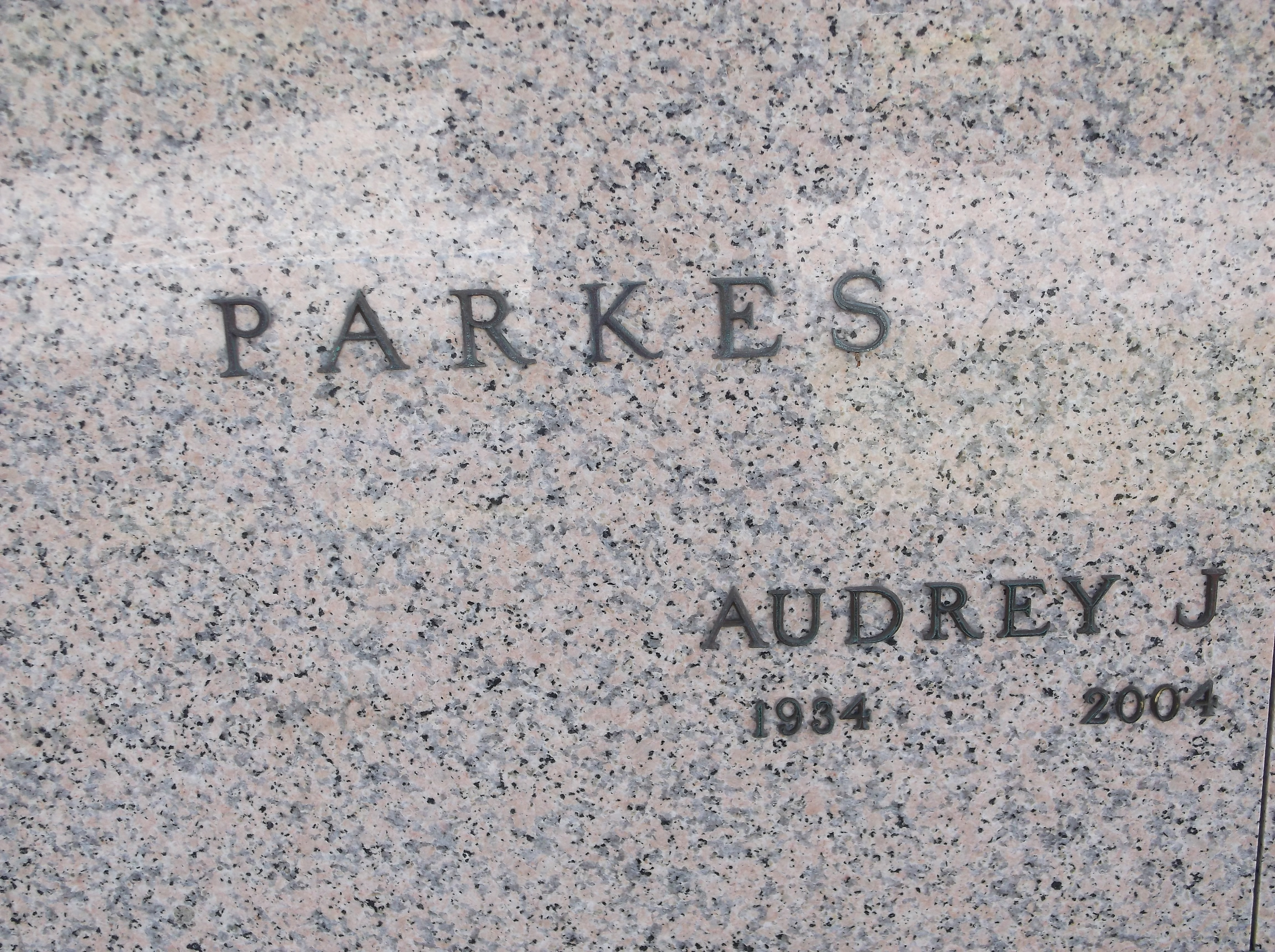 Audrey J Parkes