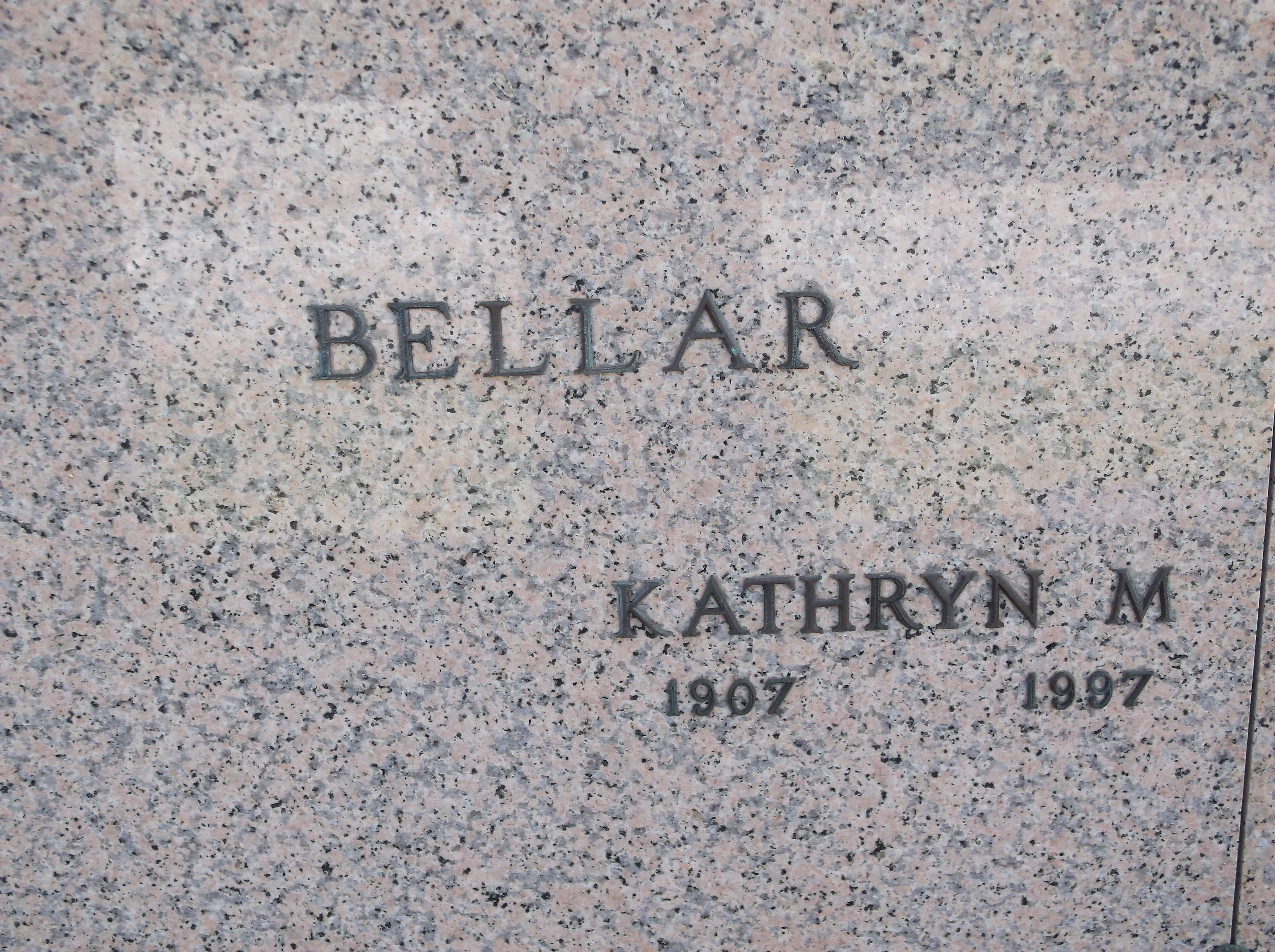 Kathryn M Bellar