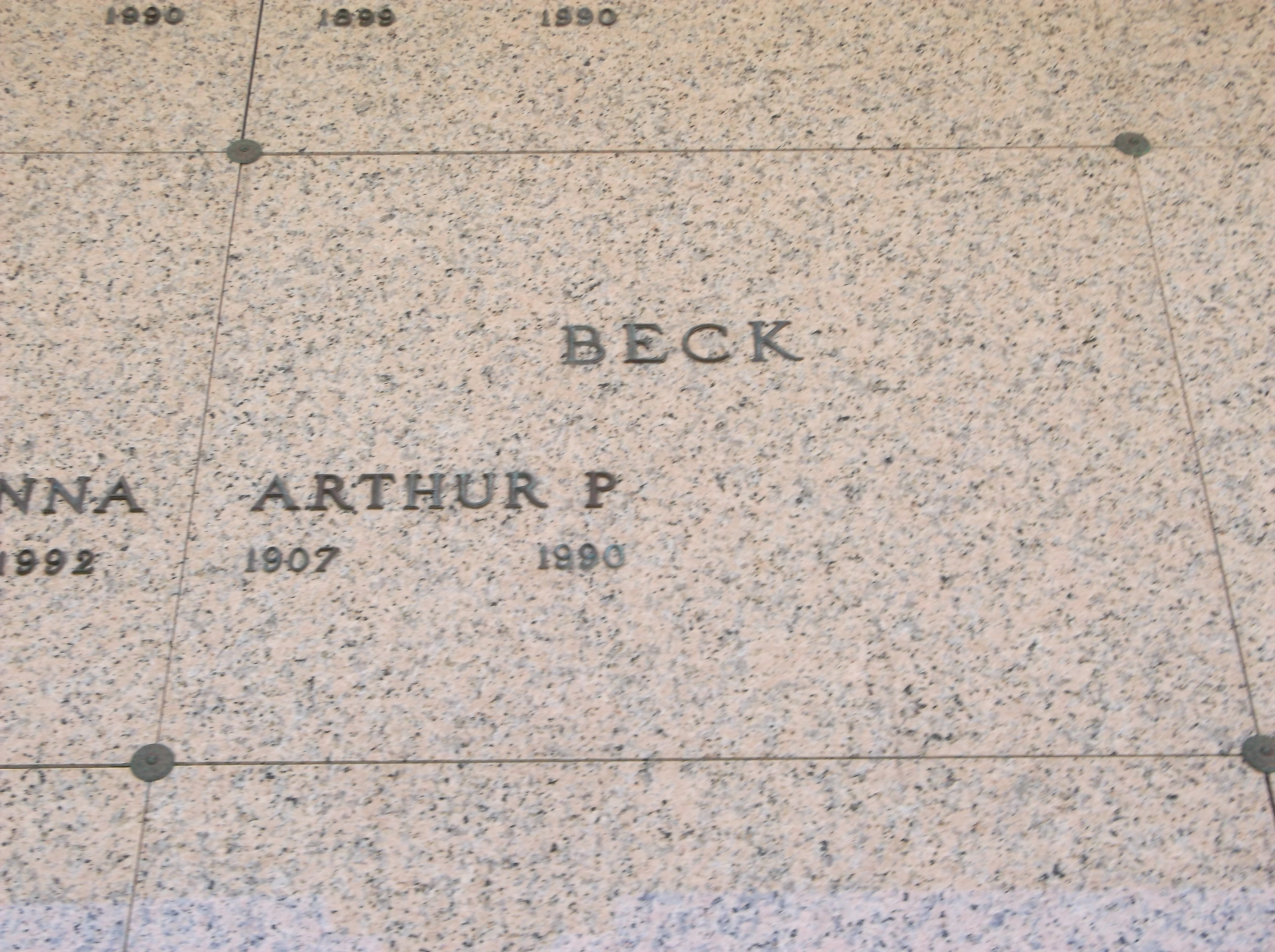 Arthur P Beck