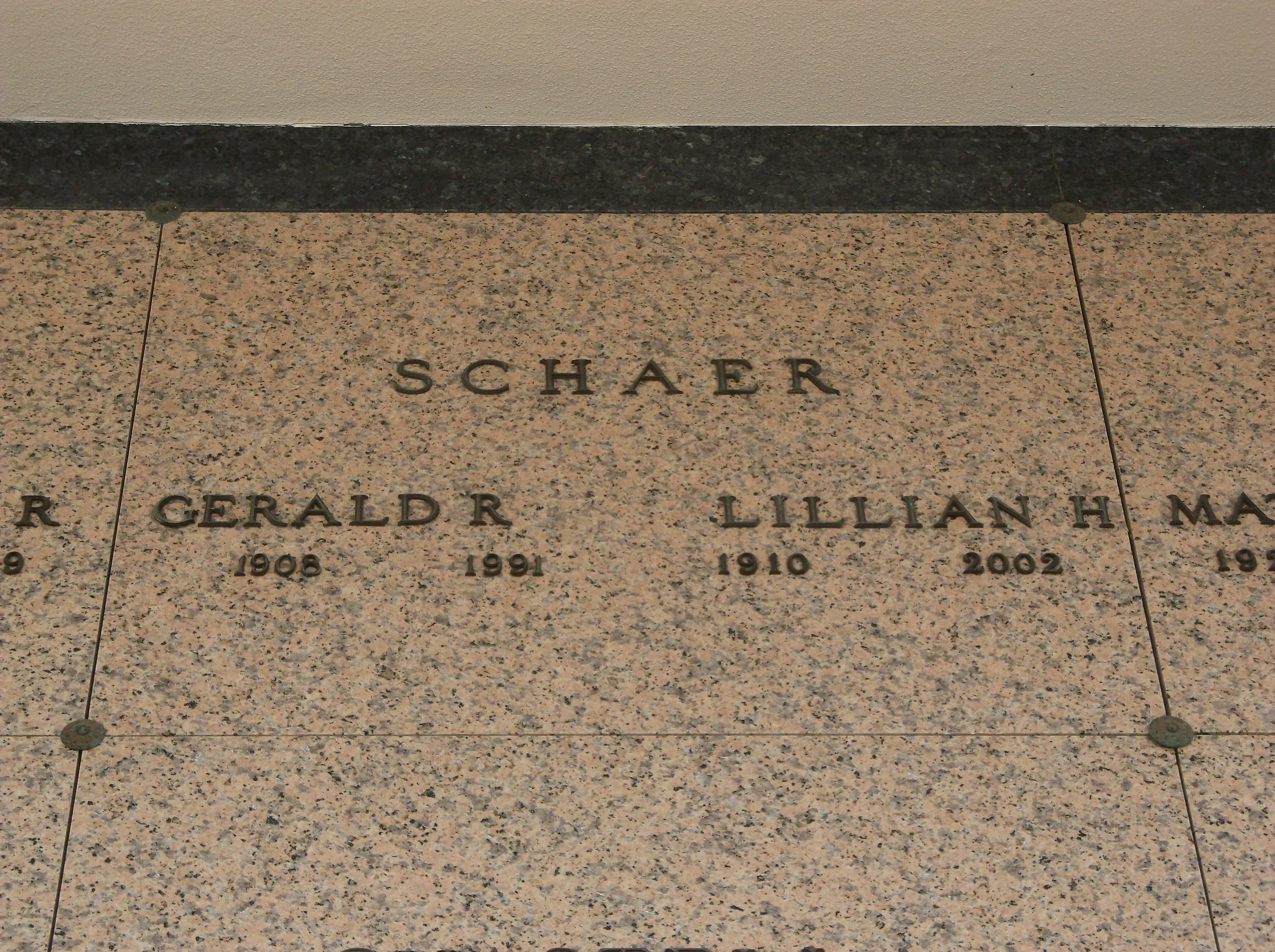 Lillian H Schaer