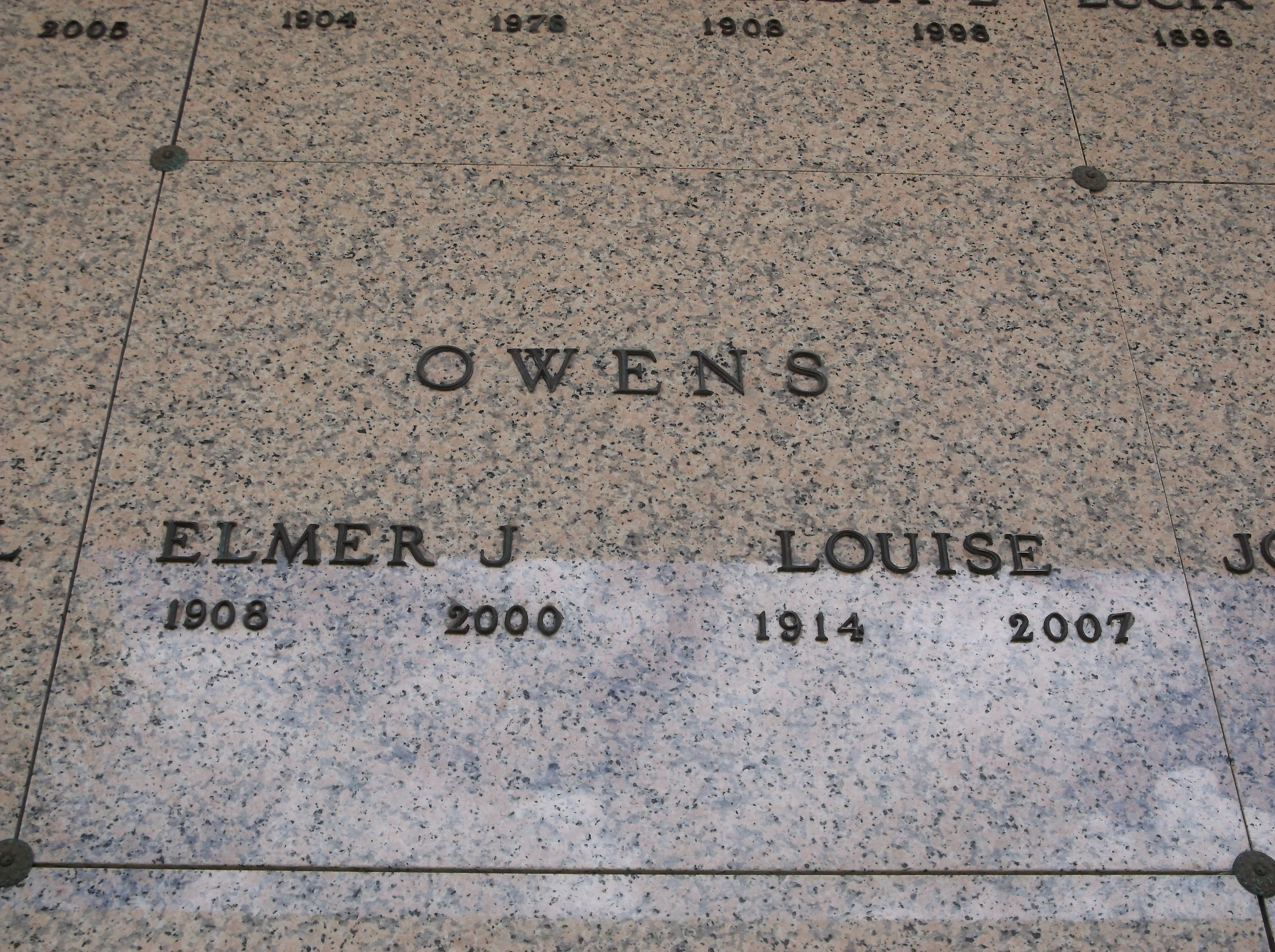 Elmer J Owens