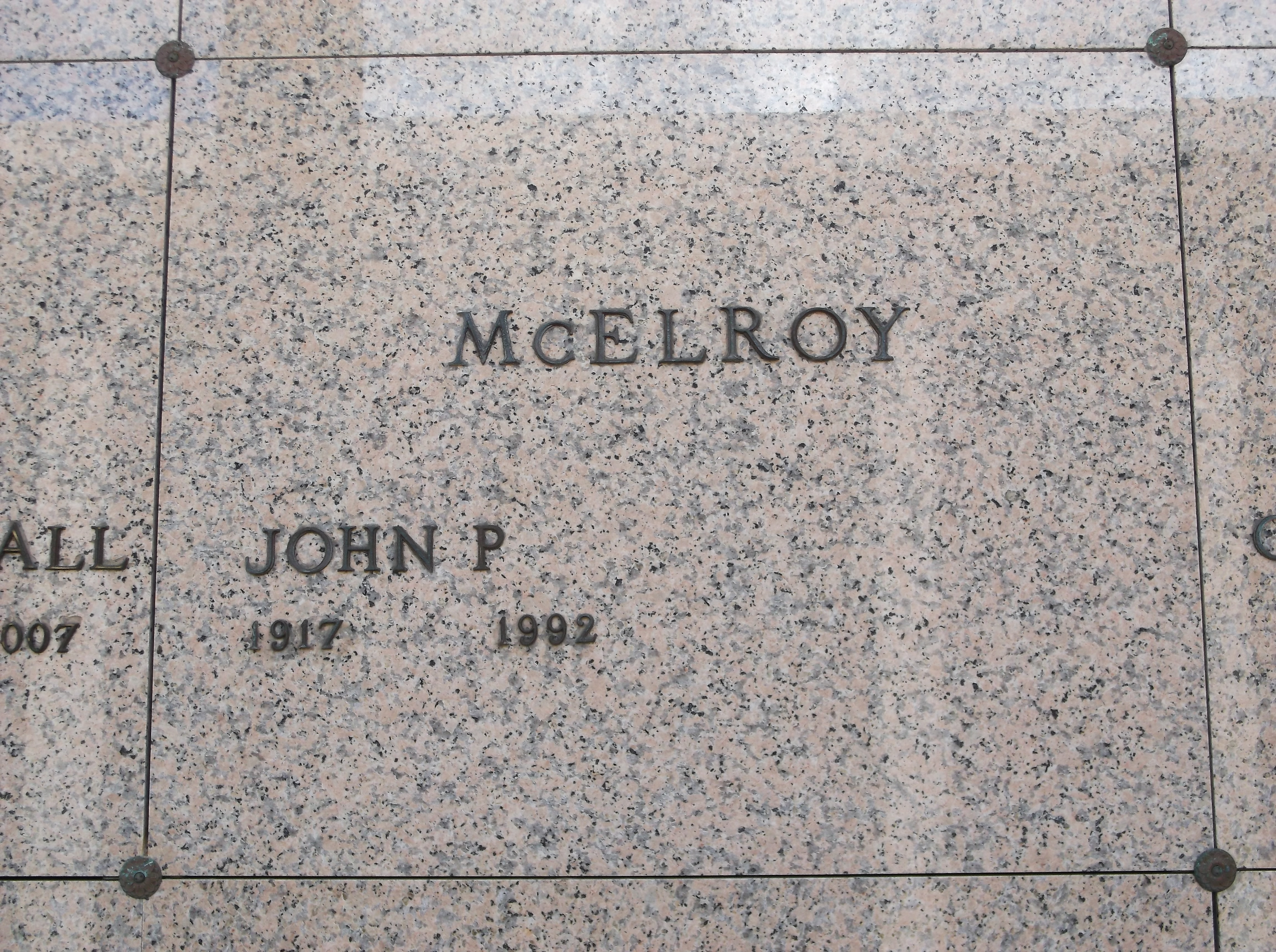 John P McElroy
