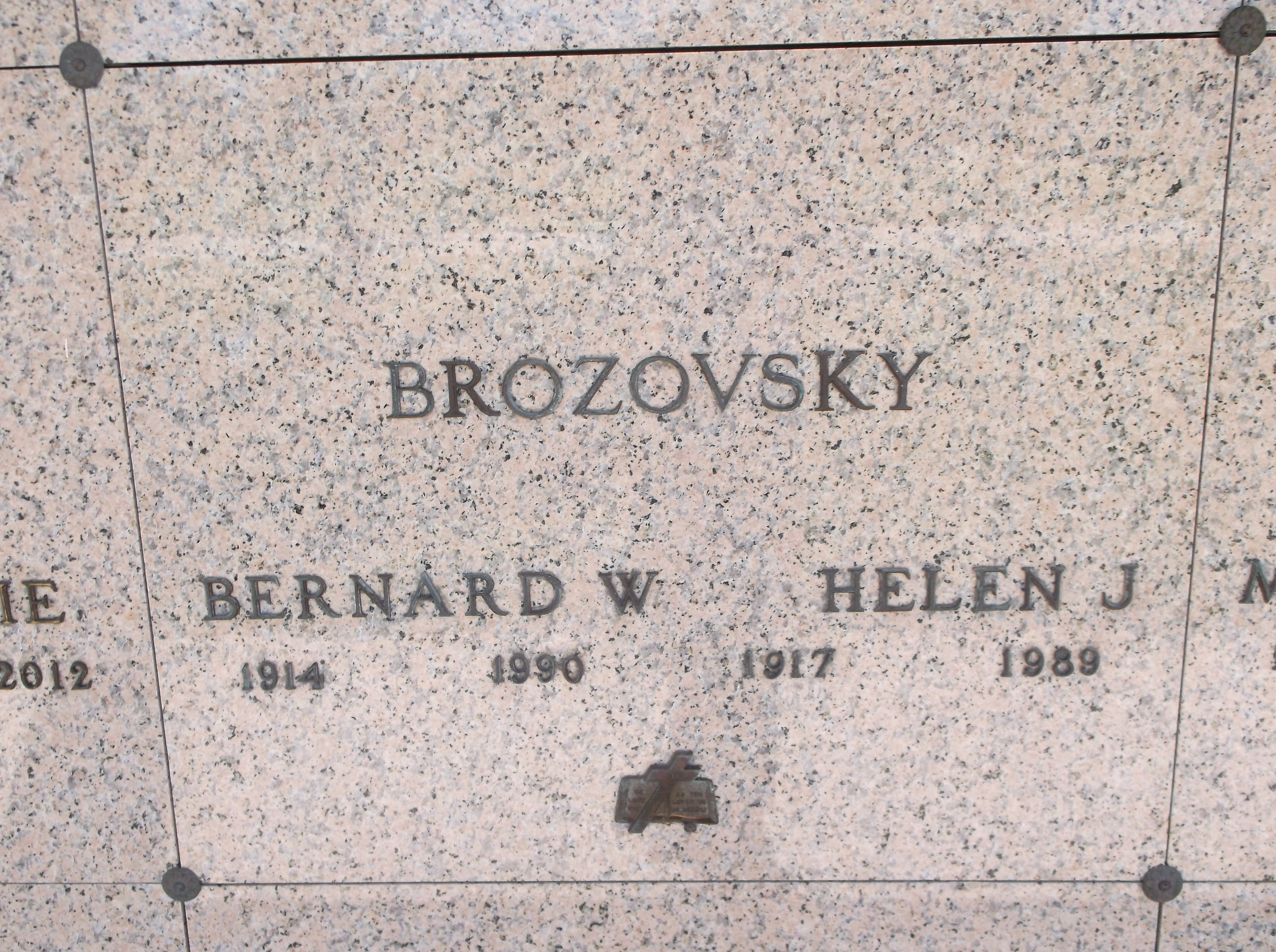 Bernard W Brozovsky