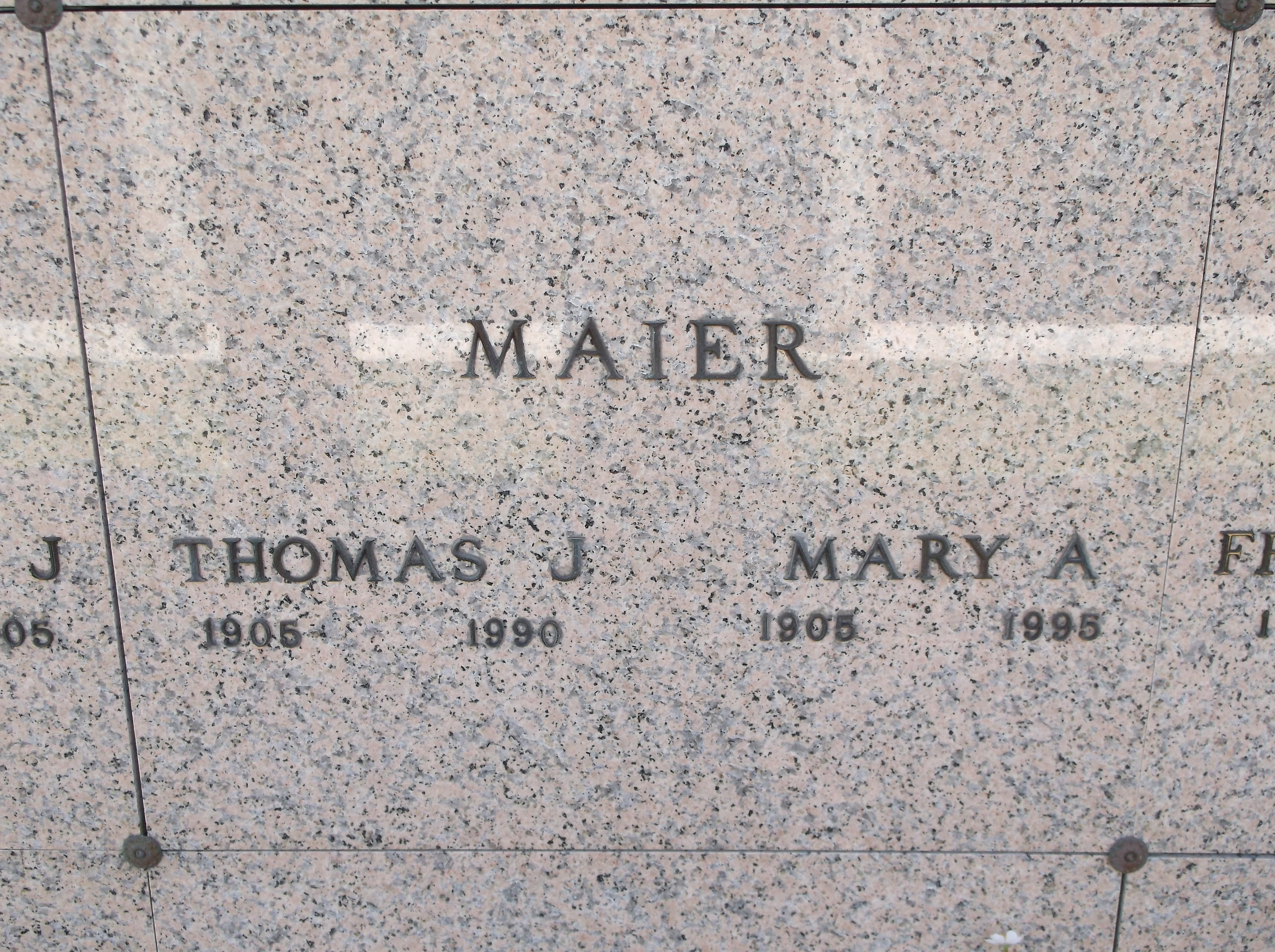 Thomas J Maier