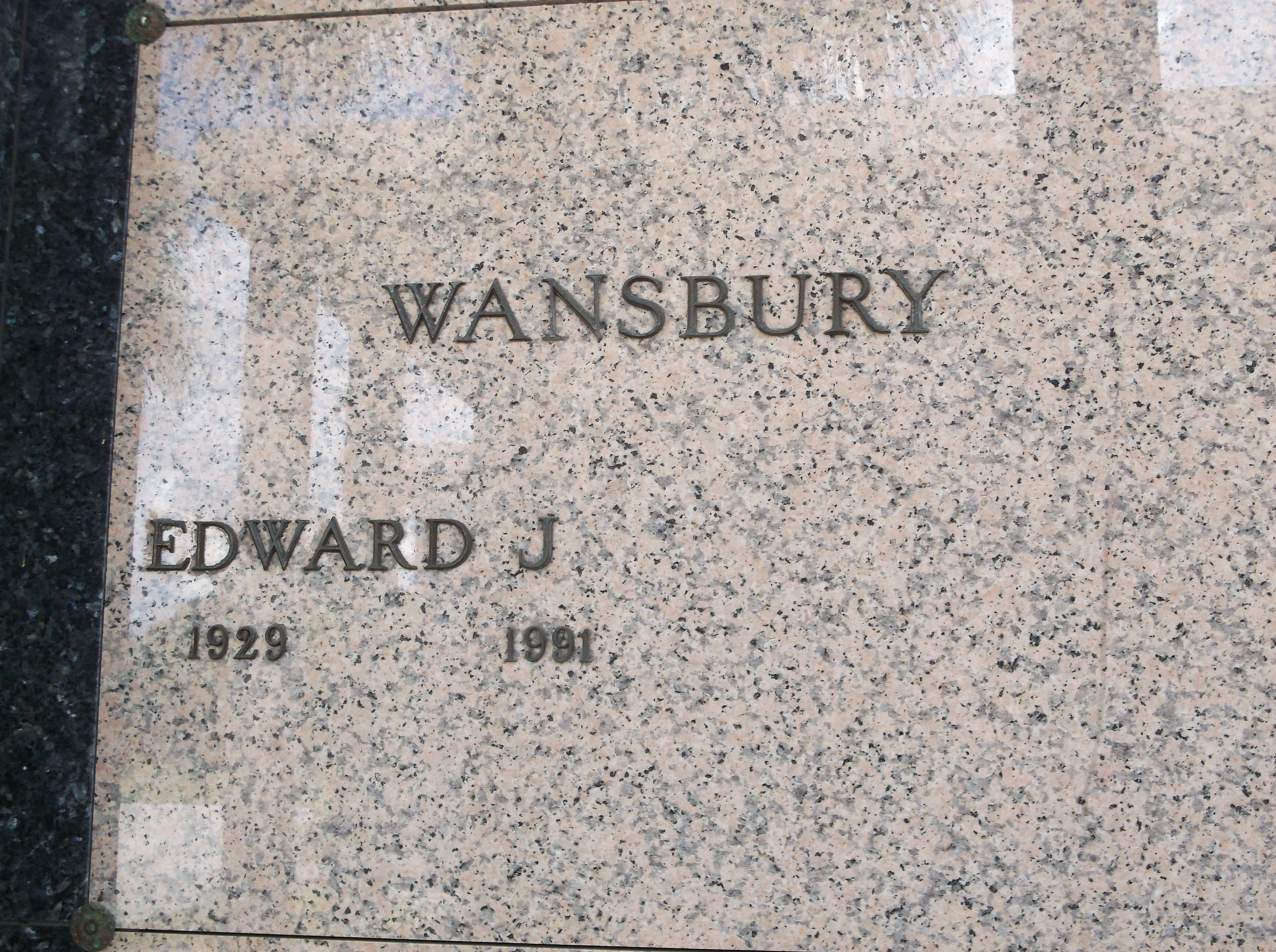 Edward J Wansbury