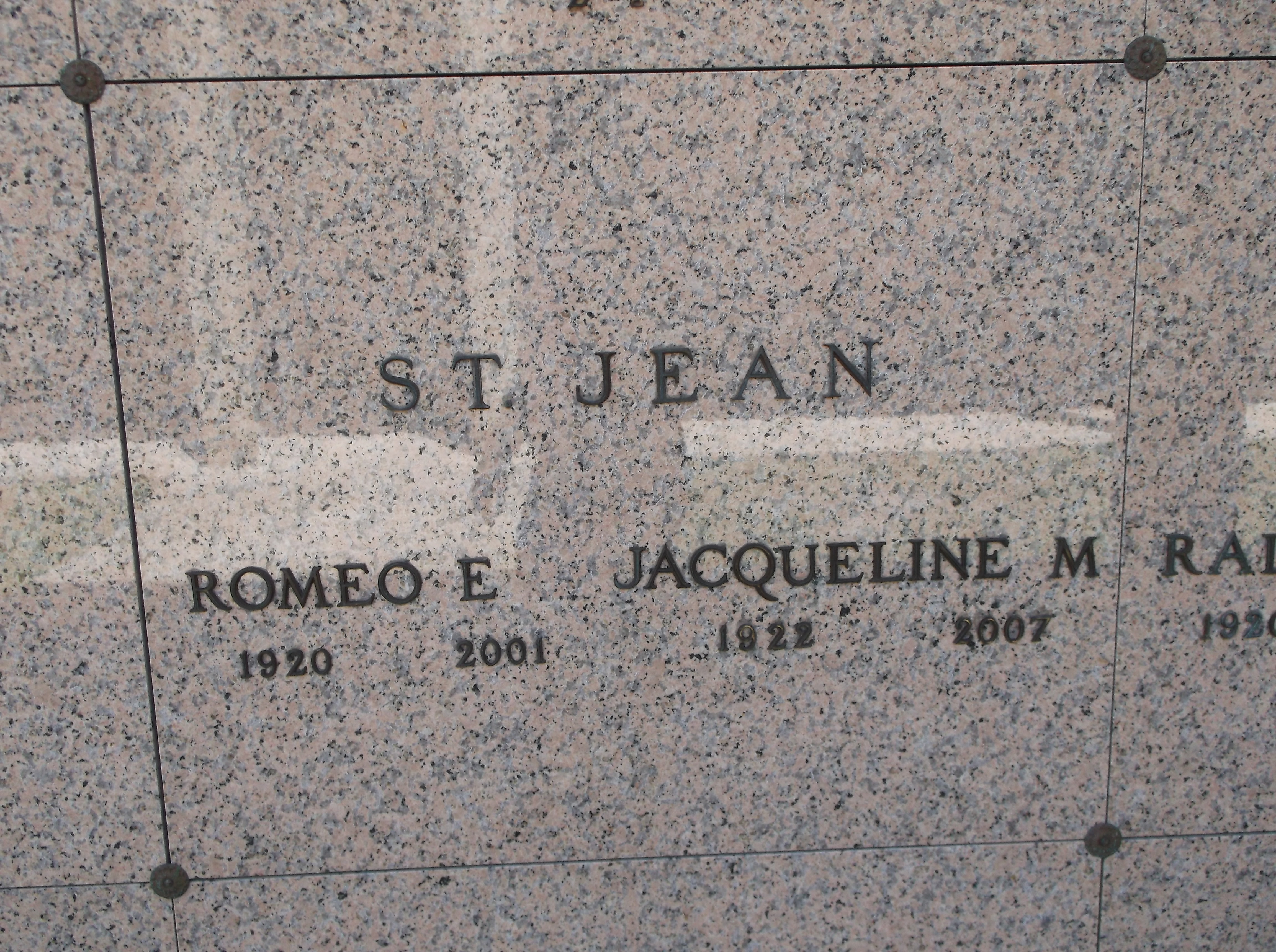 Jacqueline M St Jean