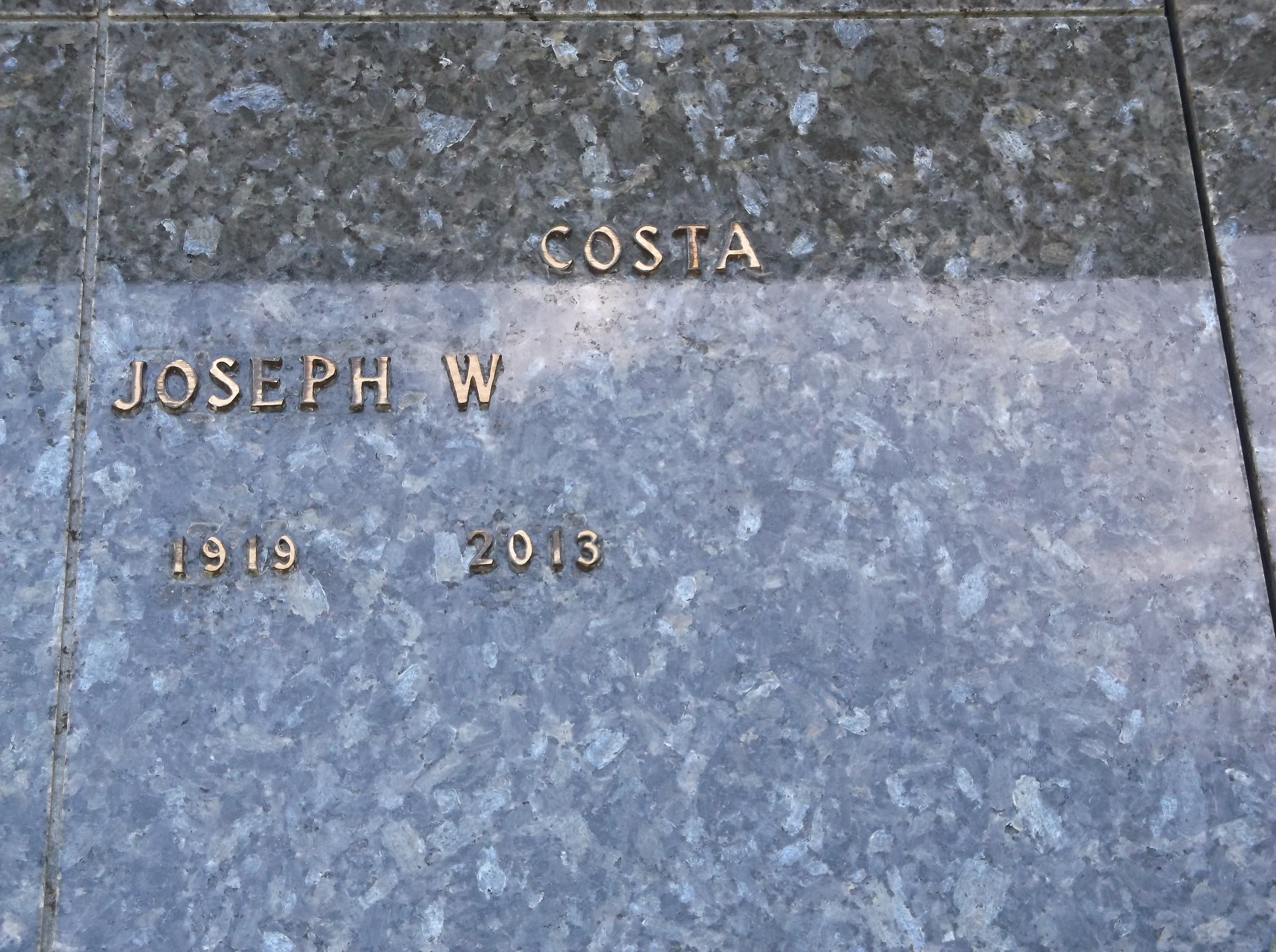 Joseph W Costa