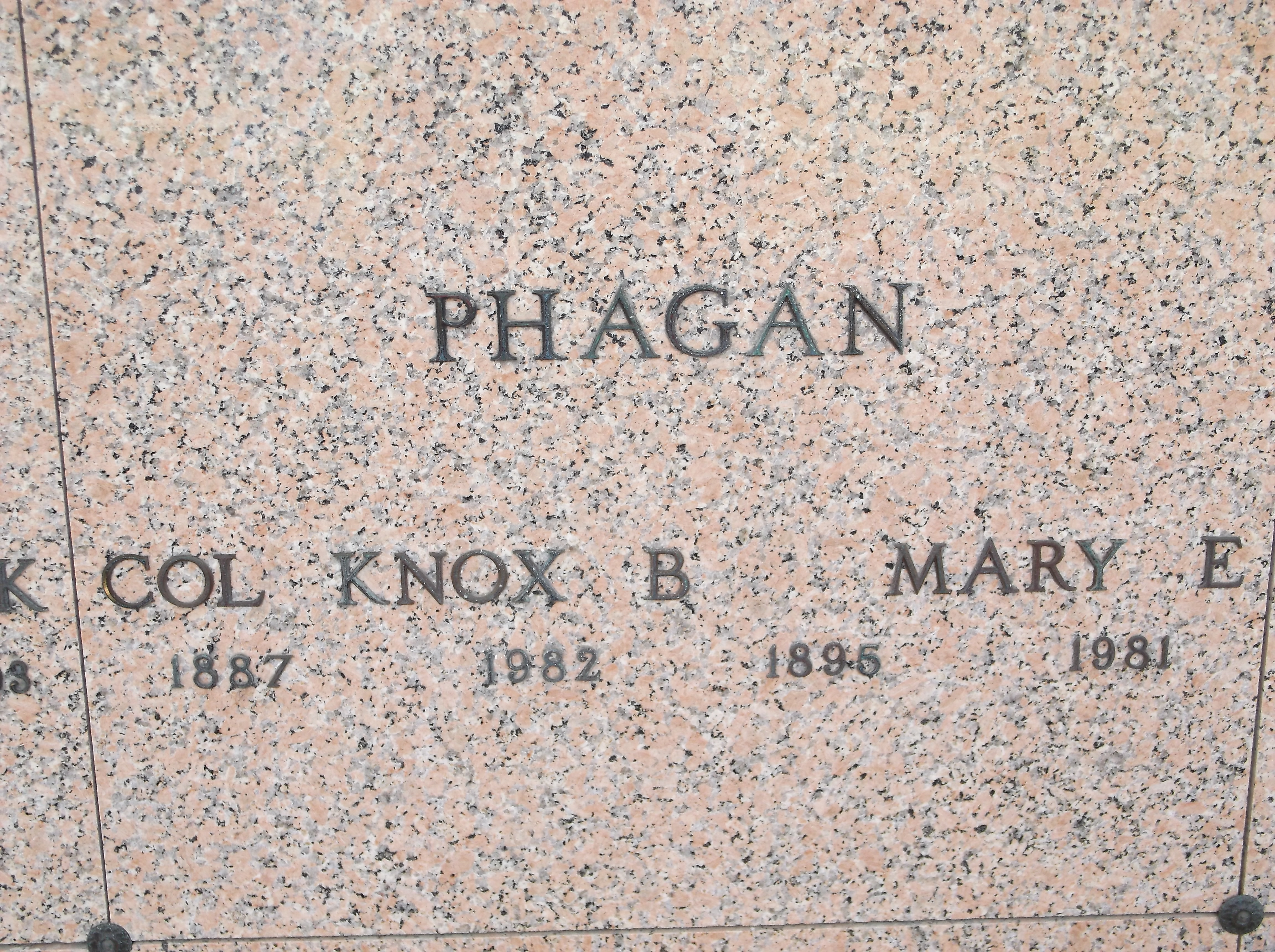 Col Knox B Phagan