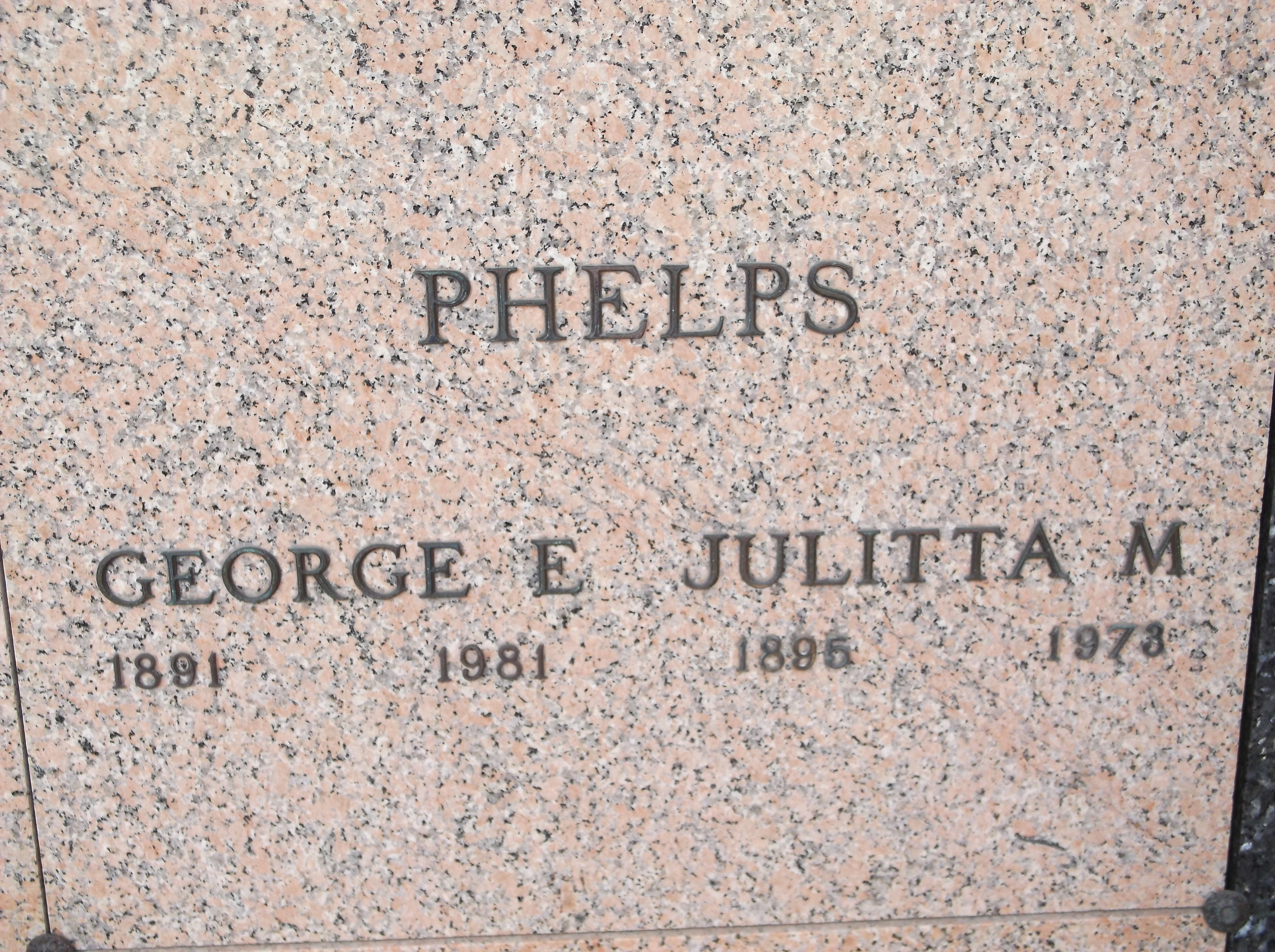George E Phelps