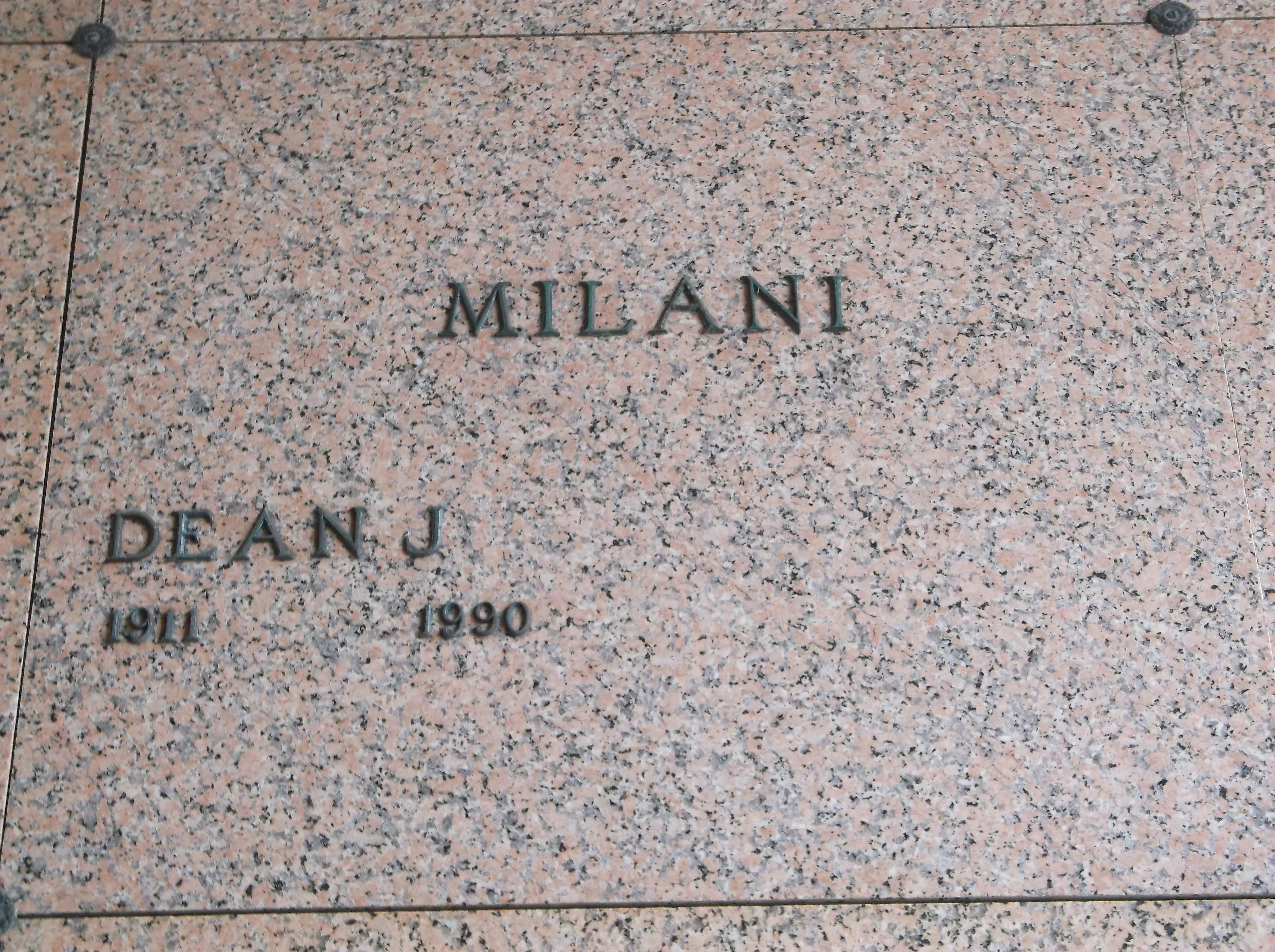 Dean J Milani