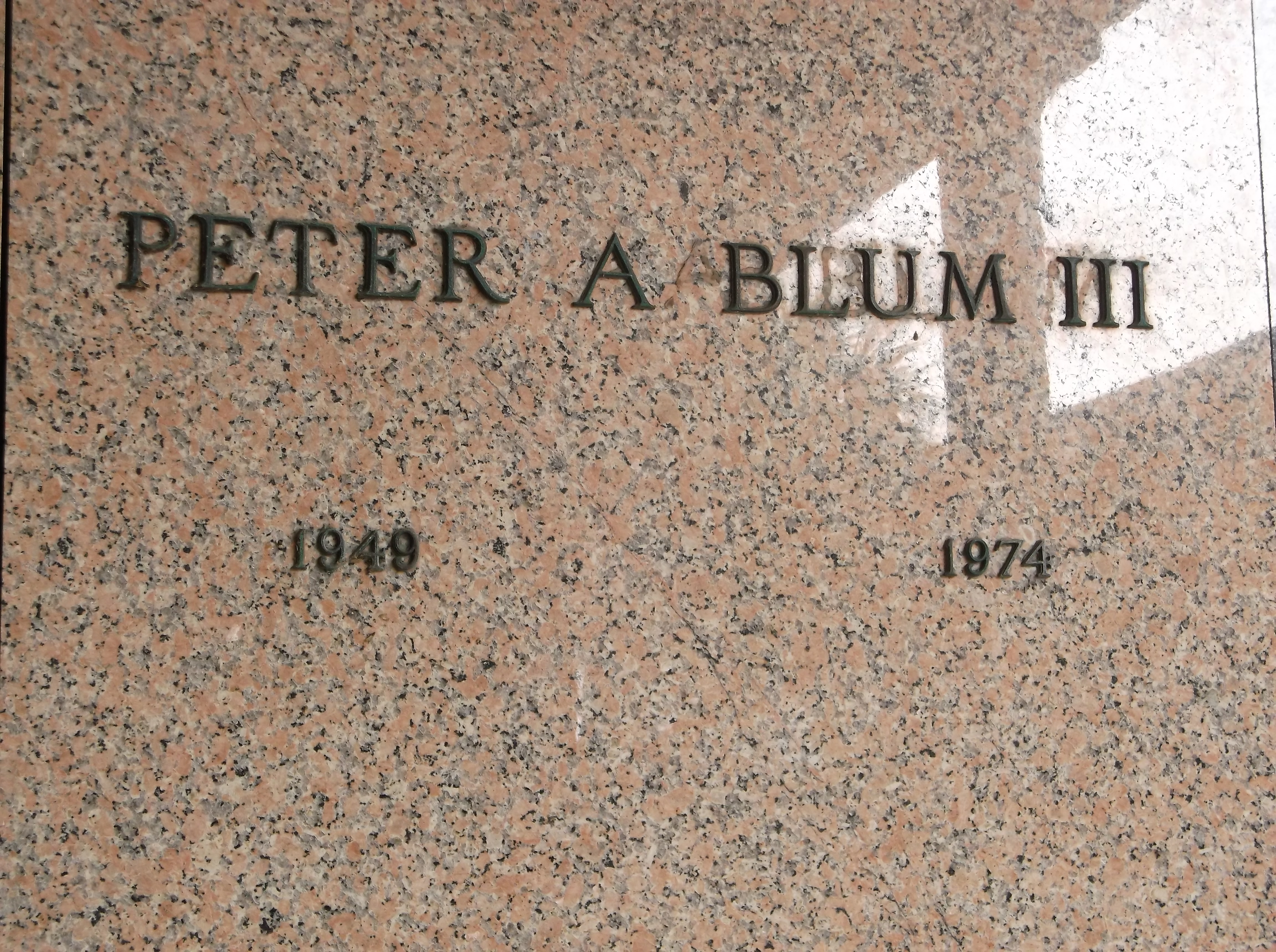 Peter A Blum, III