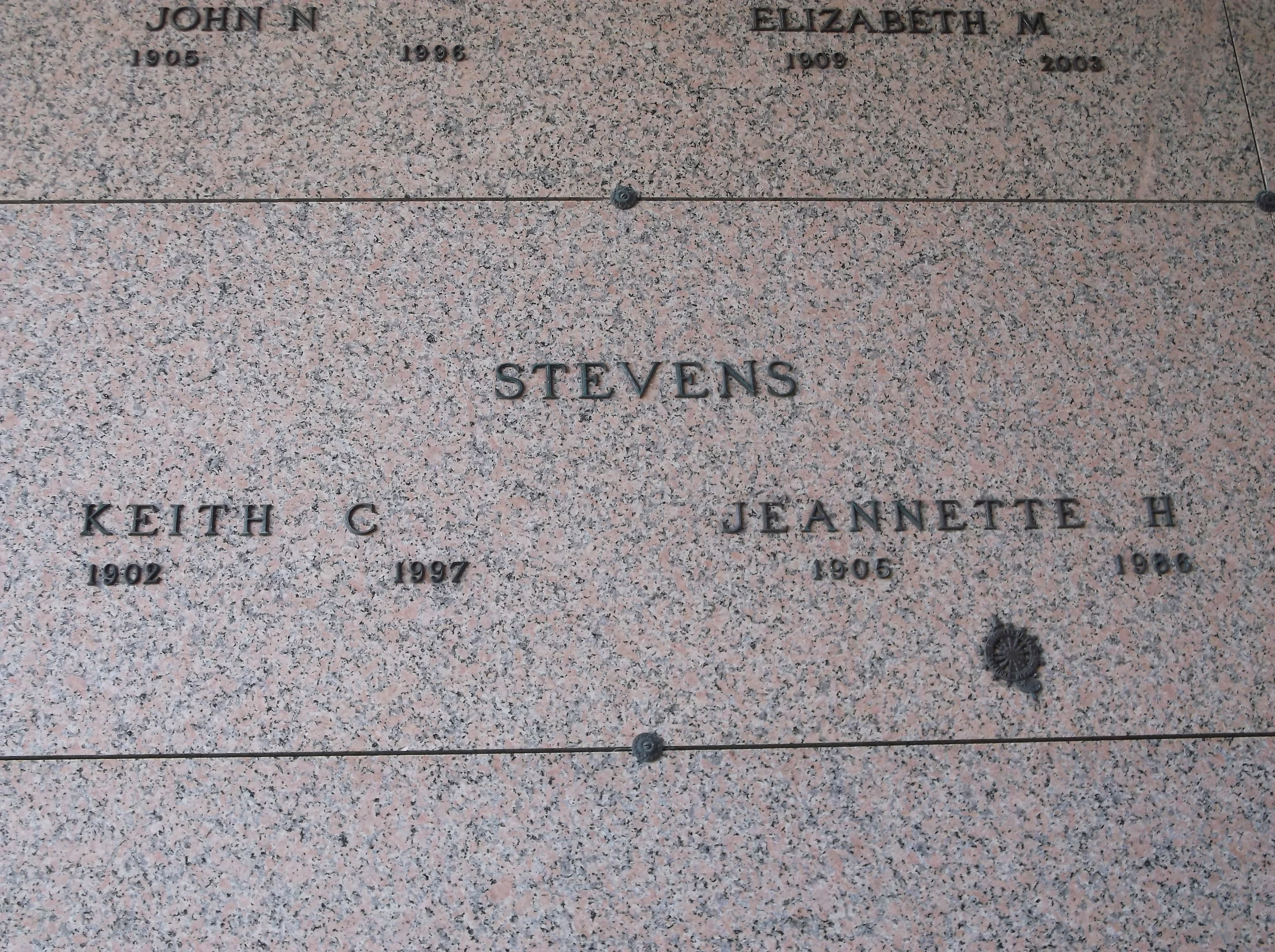 Jeannette H Stevens