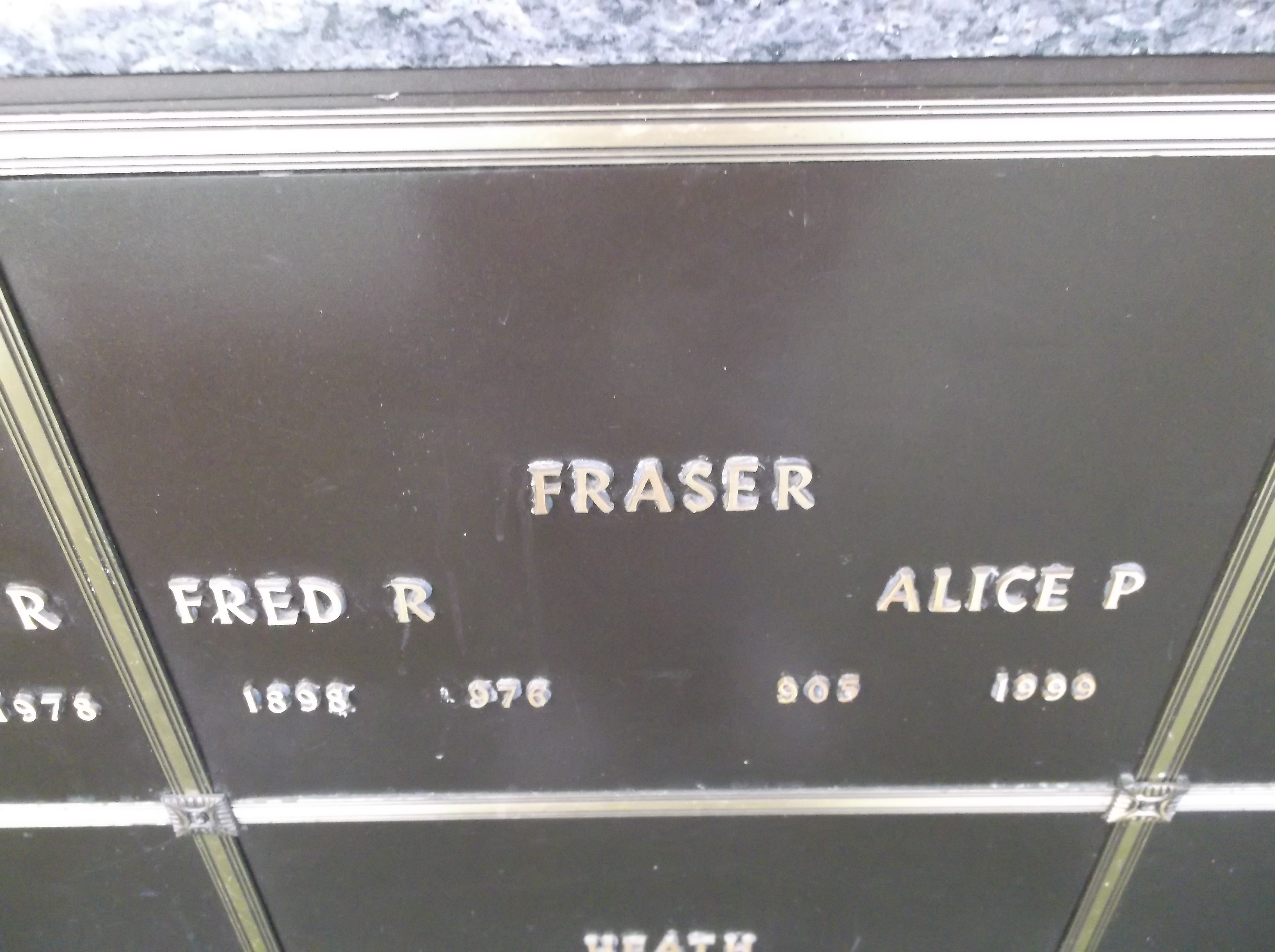 Alice P Fraser
