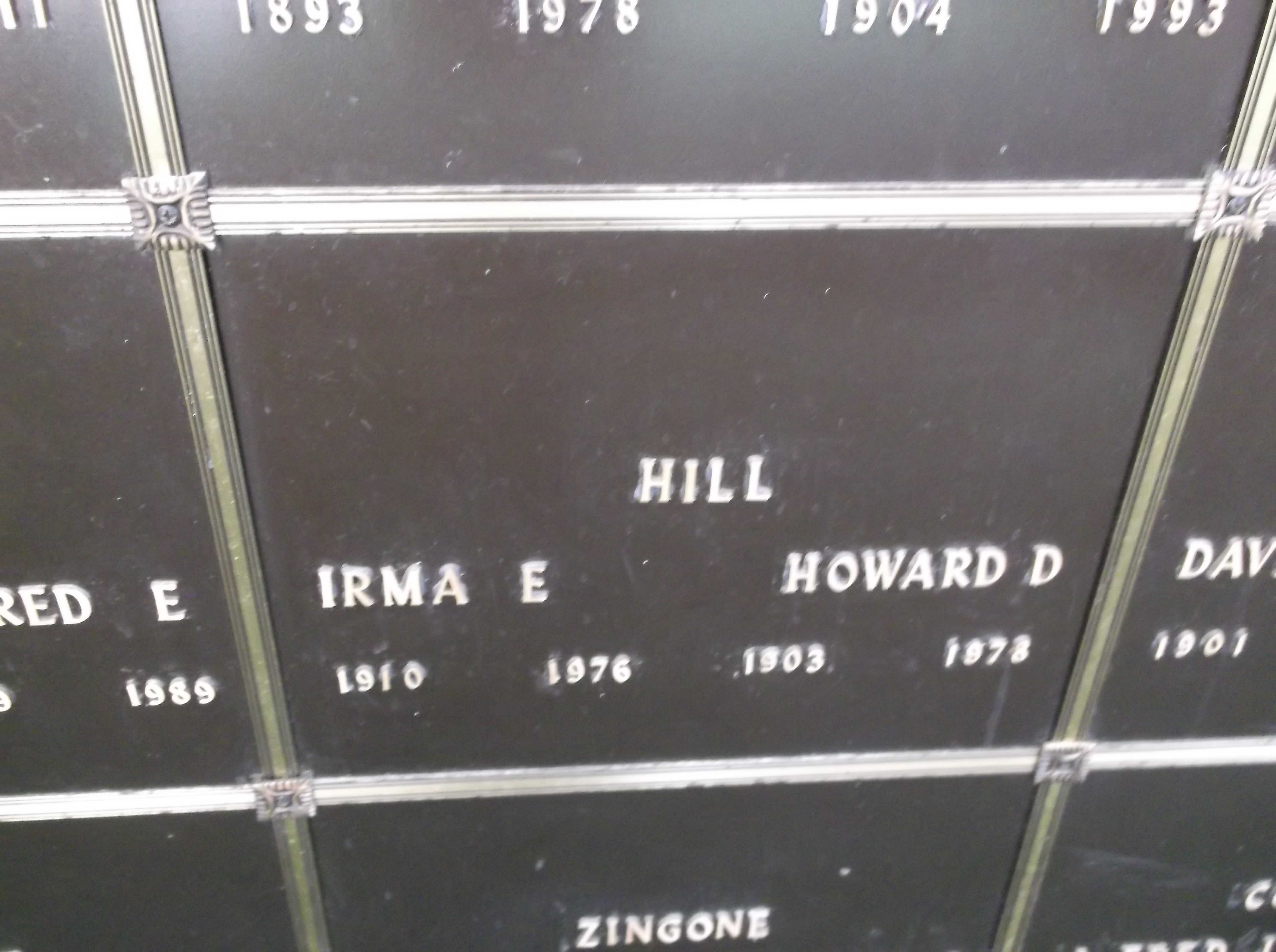 Irma E Hill