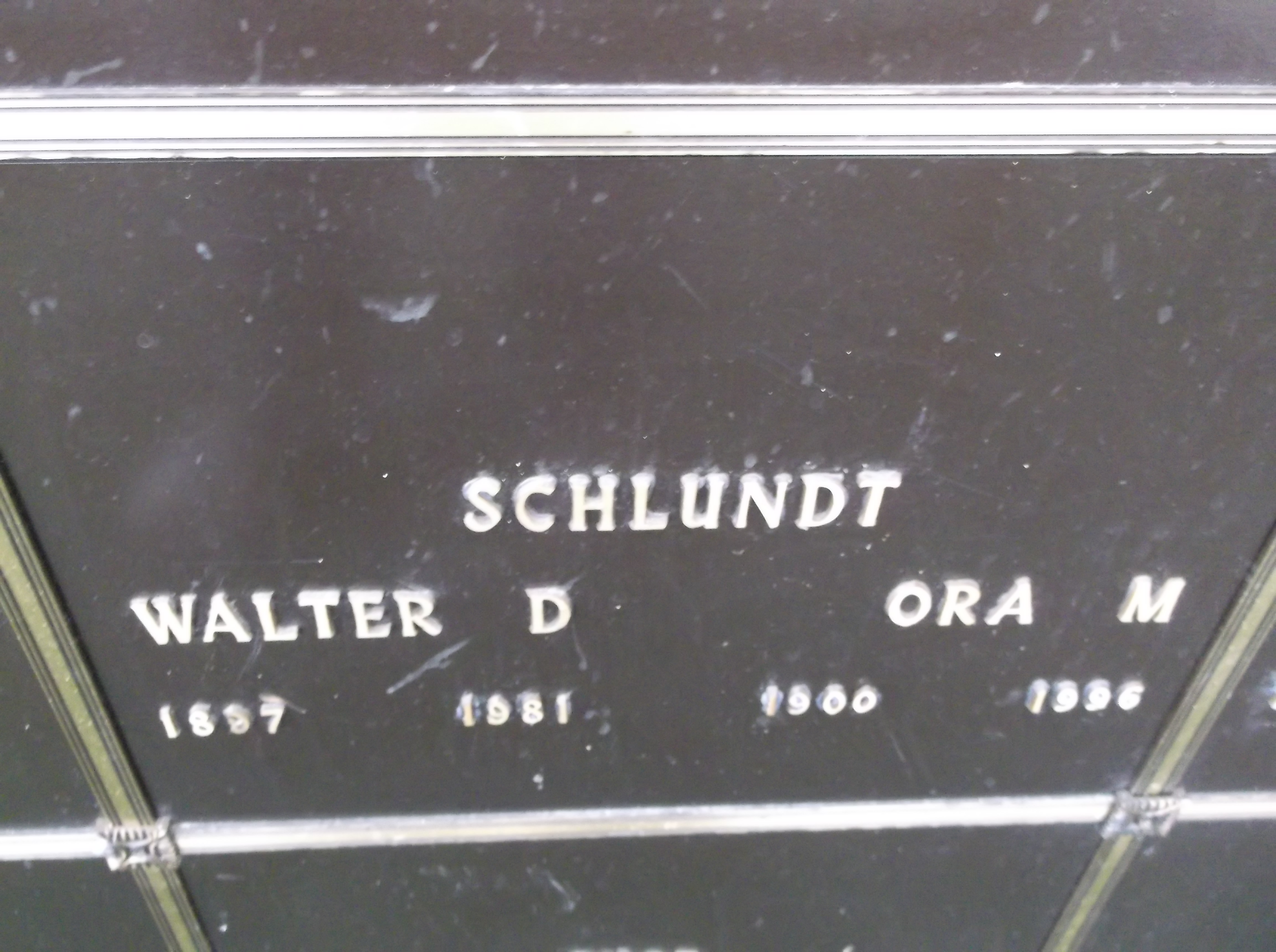 Walter D Schlundt