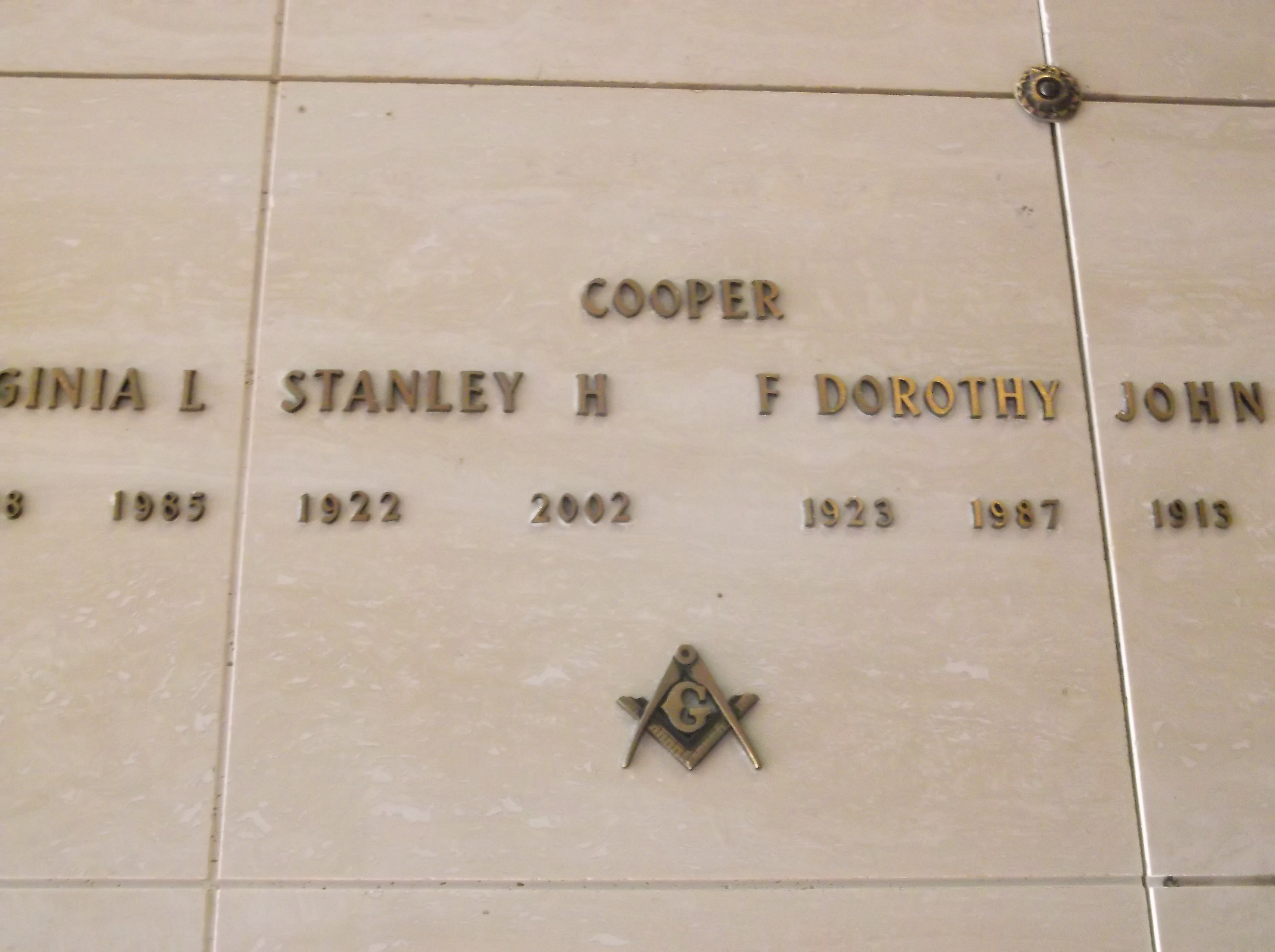 Stanley H Cooper
