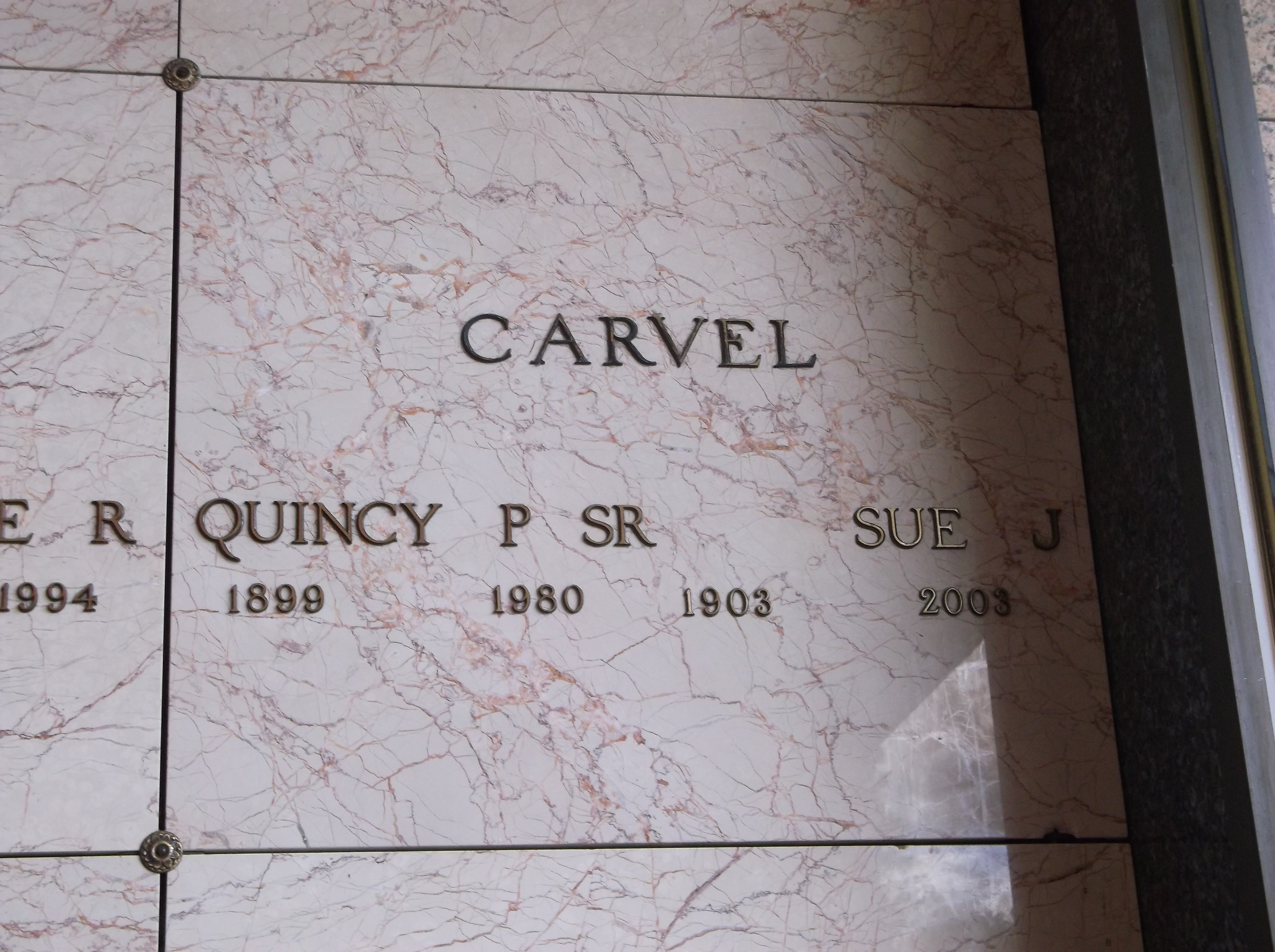 Quincy P Carvel, Sr