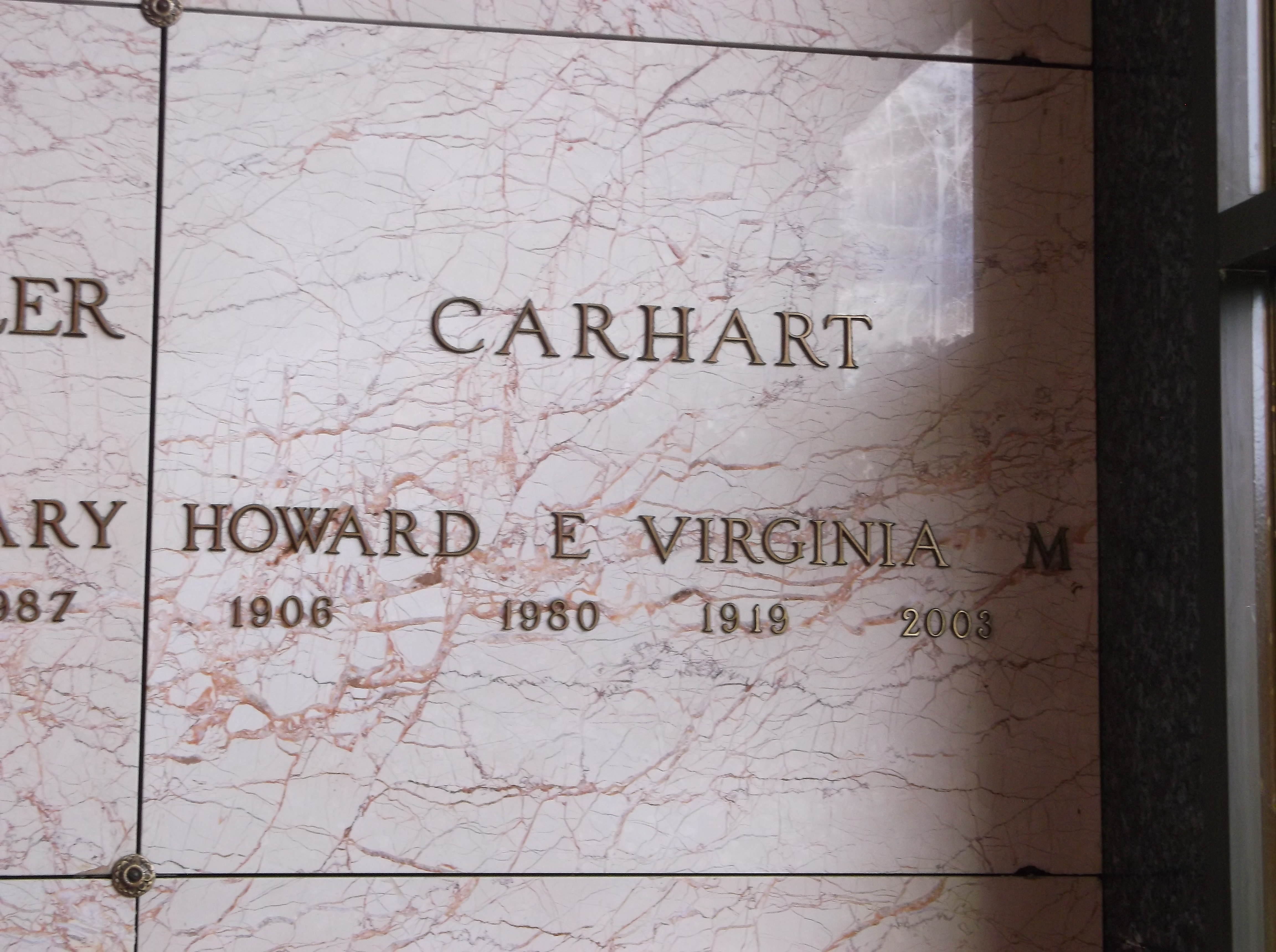 Howard E Carhart