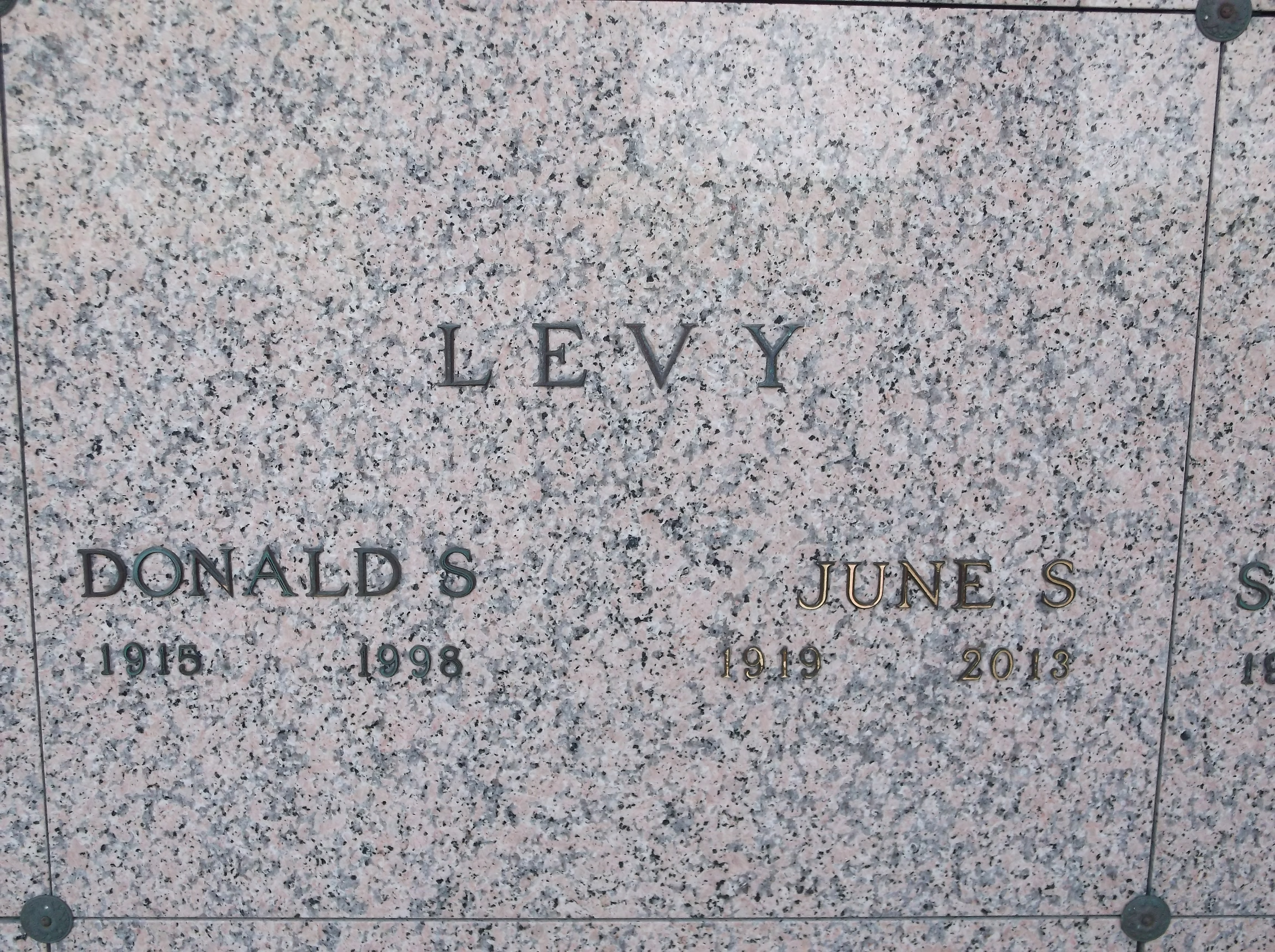 Donald S Levy