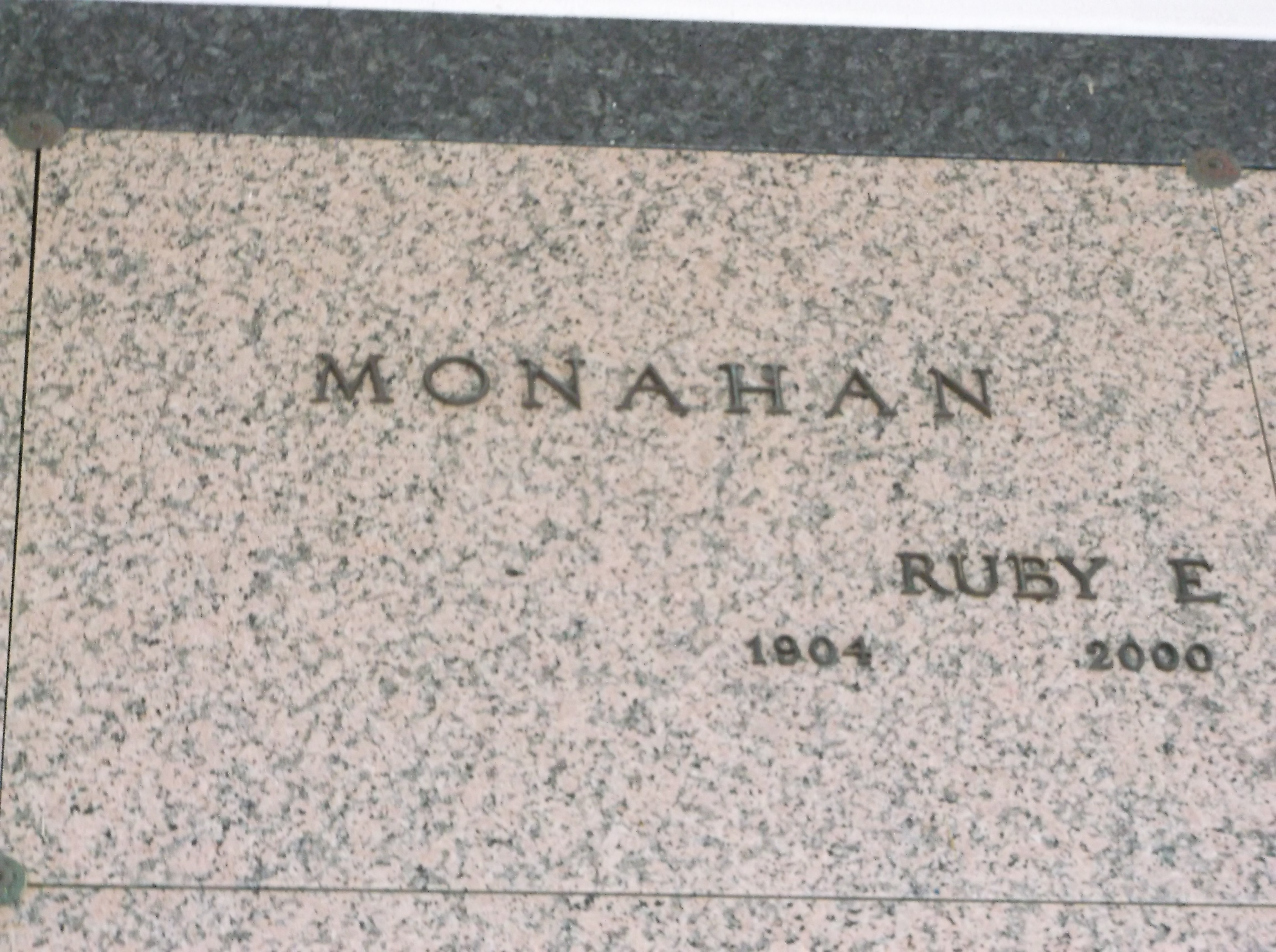 Ruby E Monahan